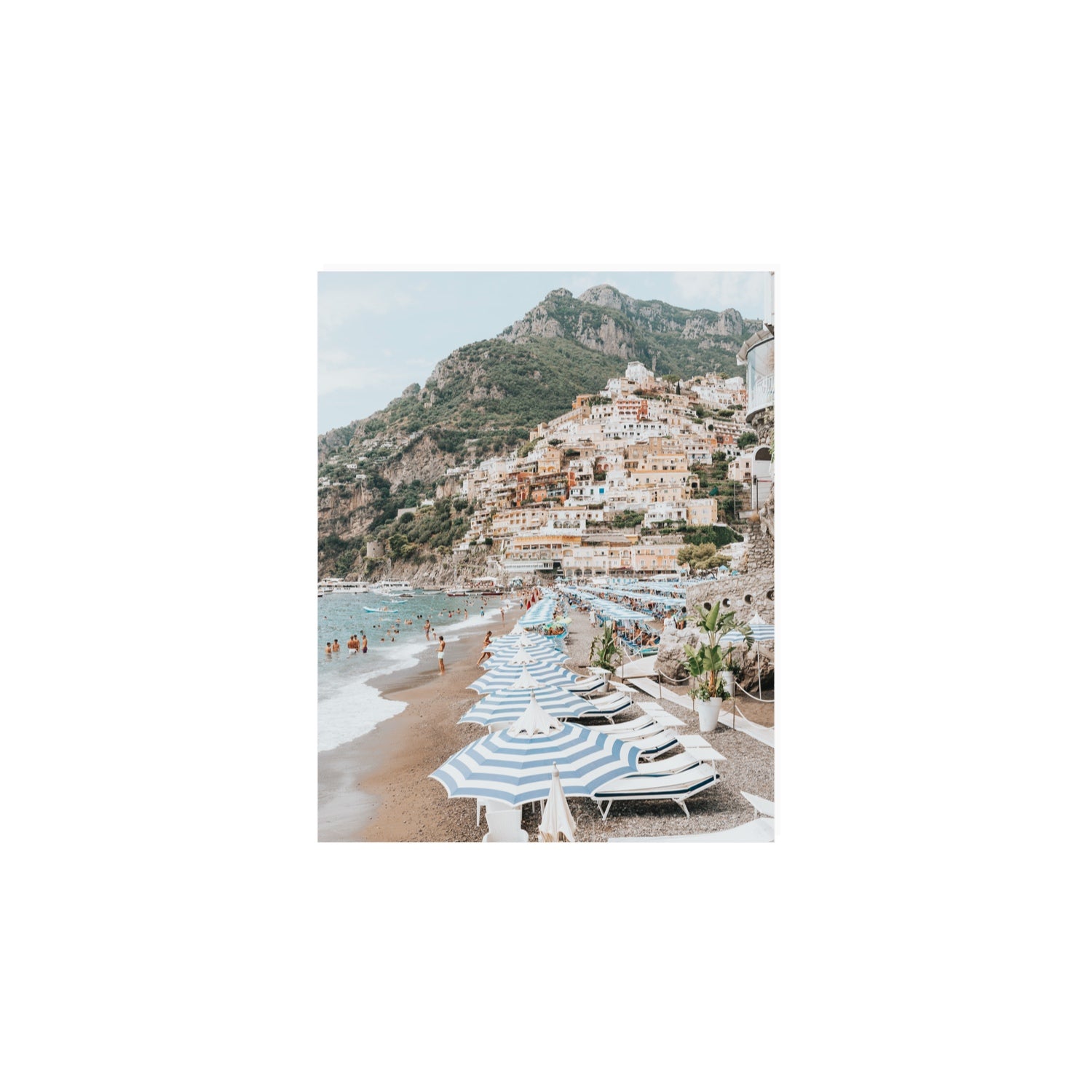 The Cliffside Village fine art print, Positano, Italy, 8 x 10 in, Unframed, Fine Art Print