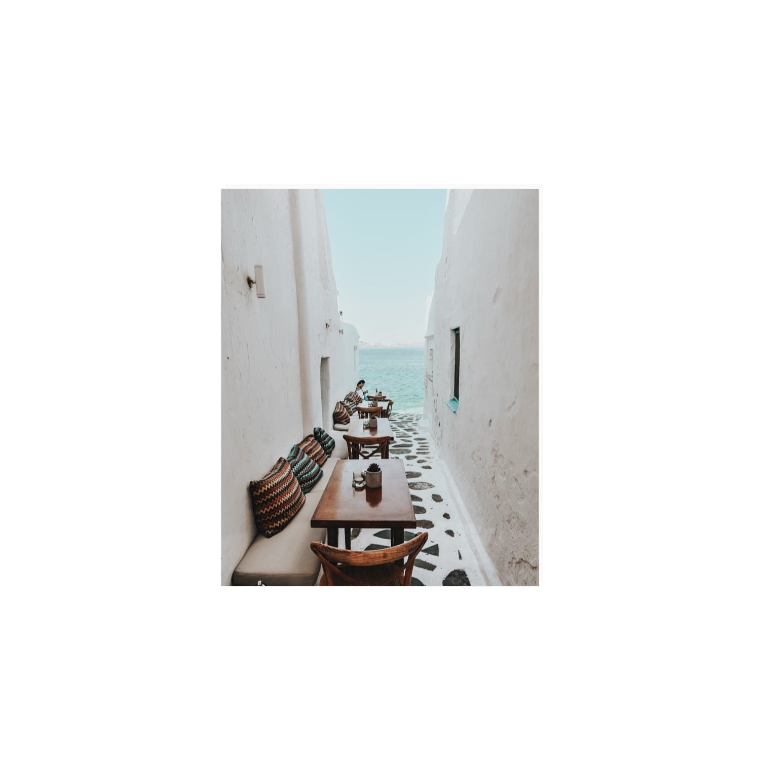 Trip Down Memory Lane fine art print, Mykonos, Greece, 8 x 10 in, Unframed, Fine Art Print