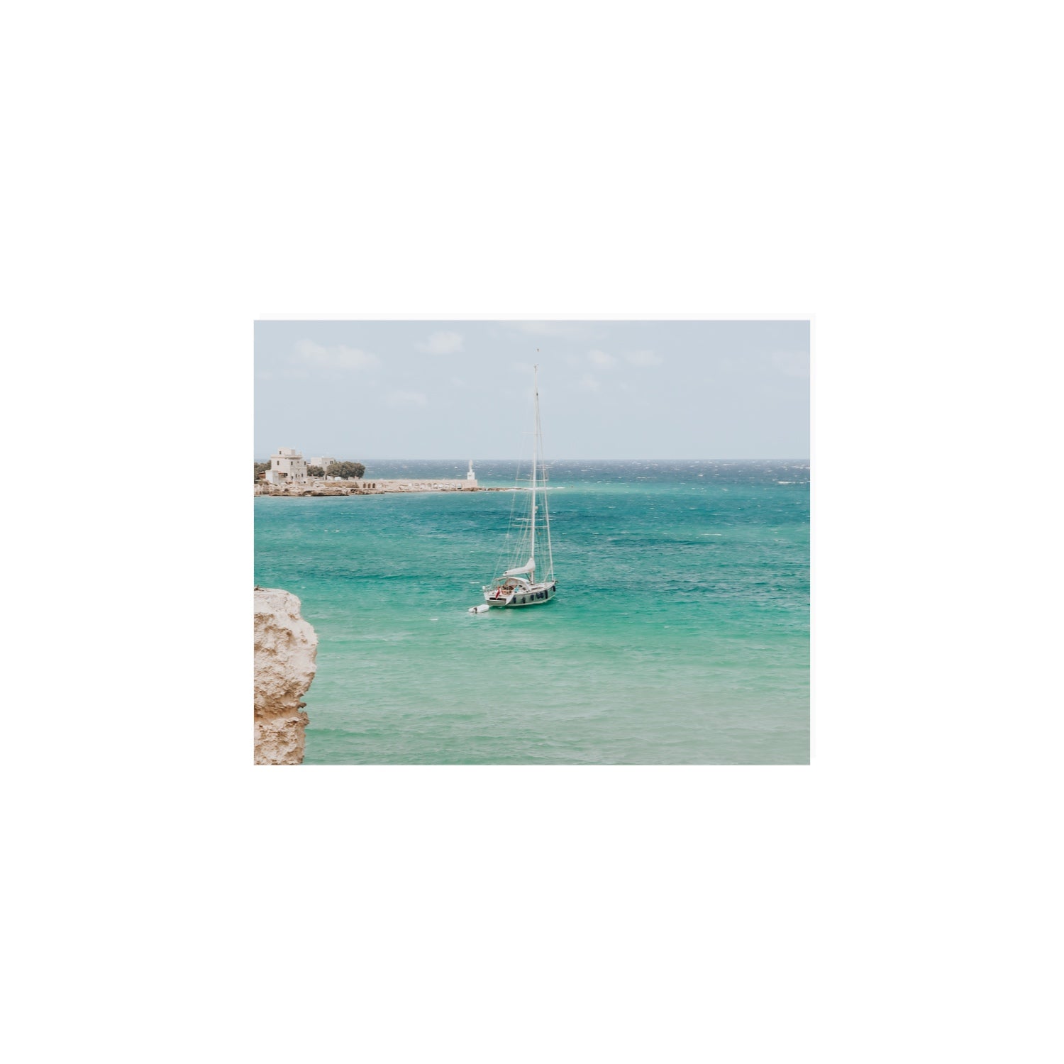 Adriatic Escape Puglia Italian coastal decor wall art 8 x 10 in unframed fine art print