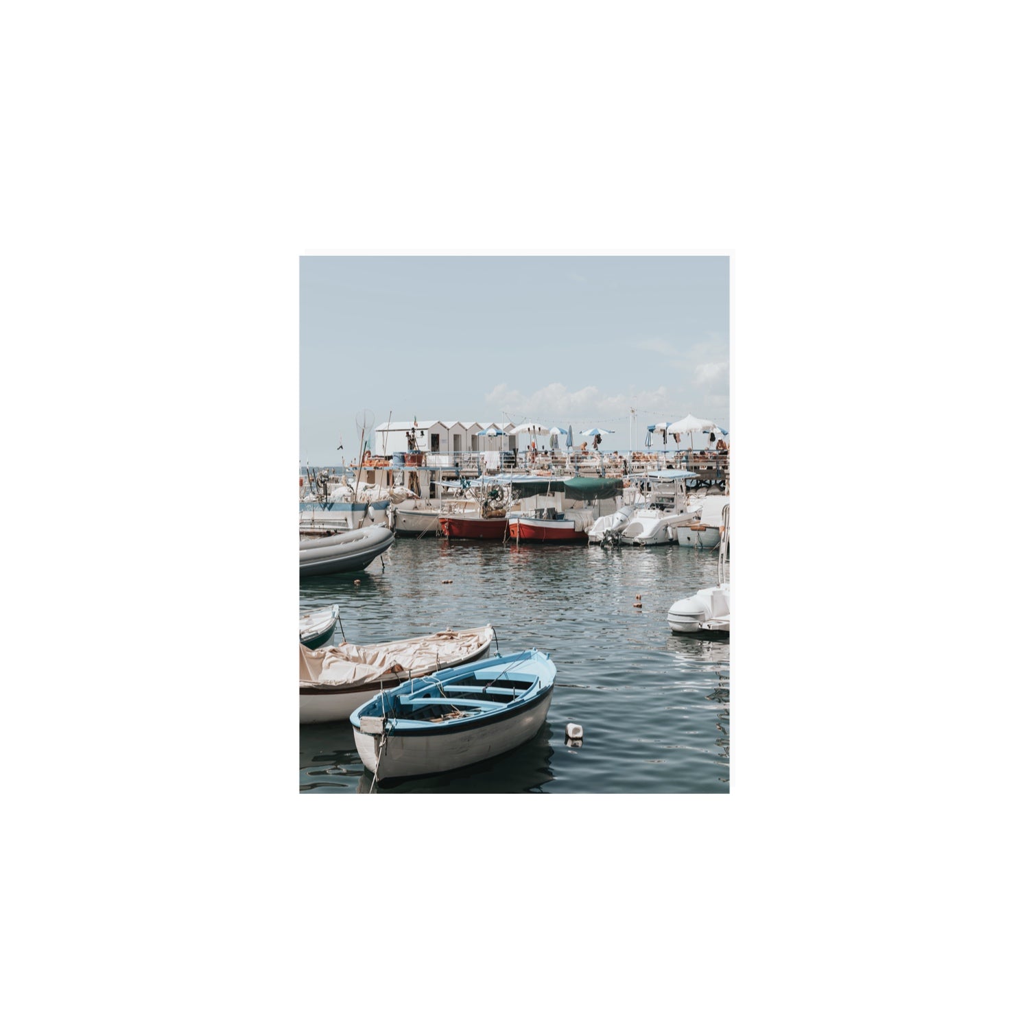 Harbour Hues Sorrento coastal Carousel wall art 8 x 10 in unframed fine art print