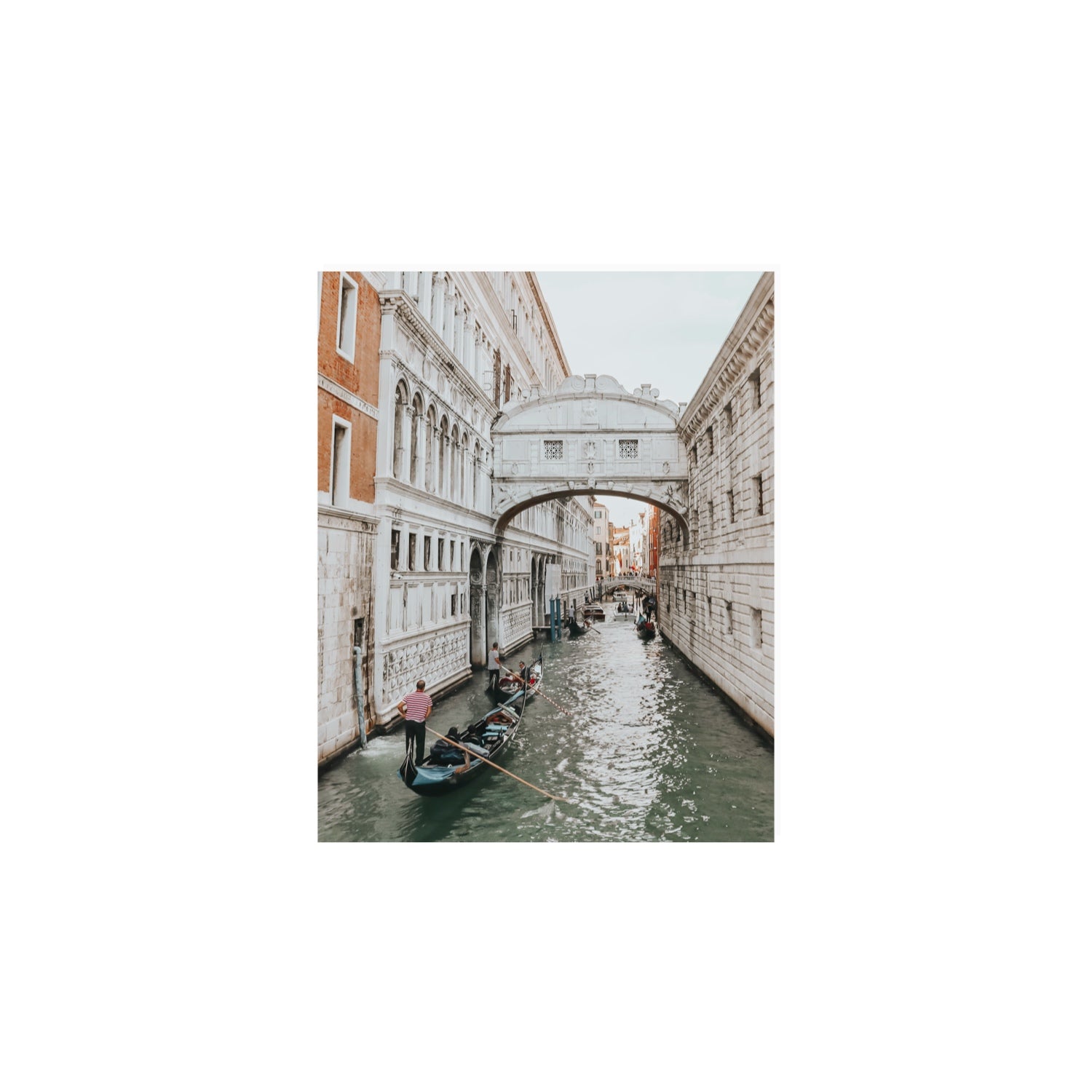 Bridge of Sighs Venice Gondola Italian wall art 8 x 10 in unframed fine art print