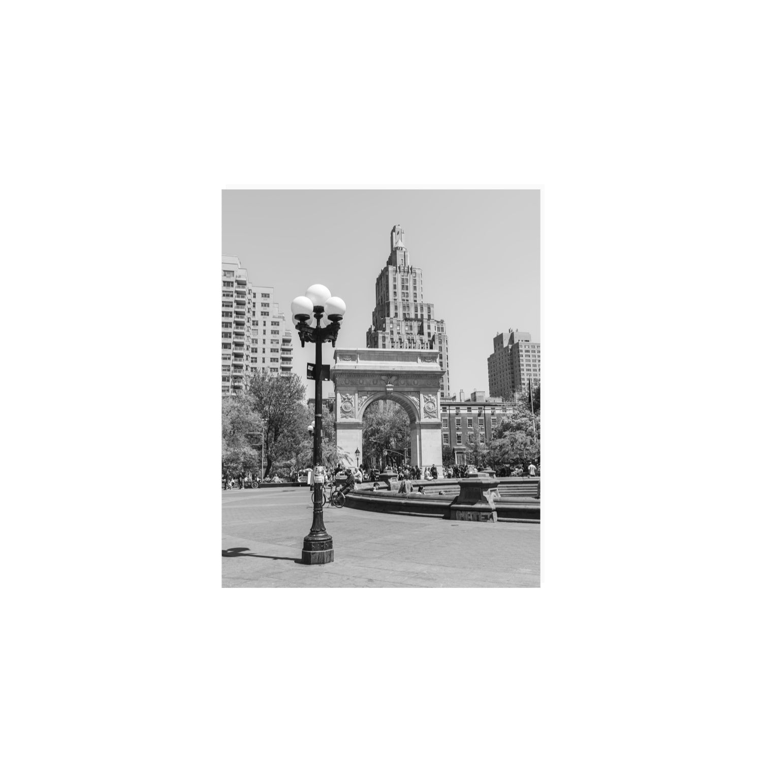 Pole Position New York NYC Black & White wall art 8 x 10 in unframed fine art print