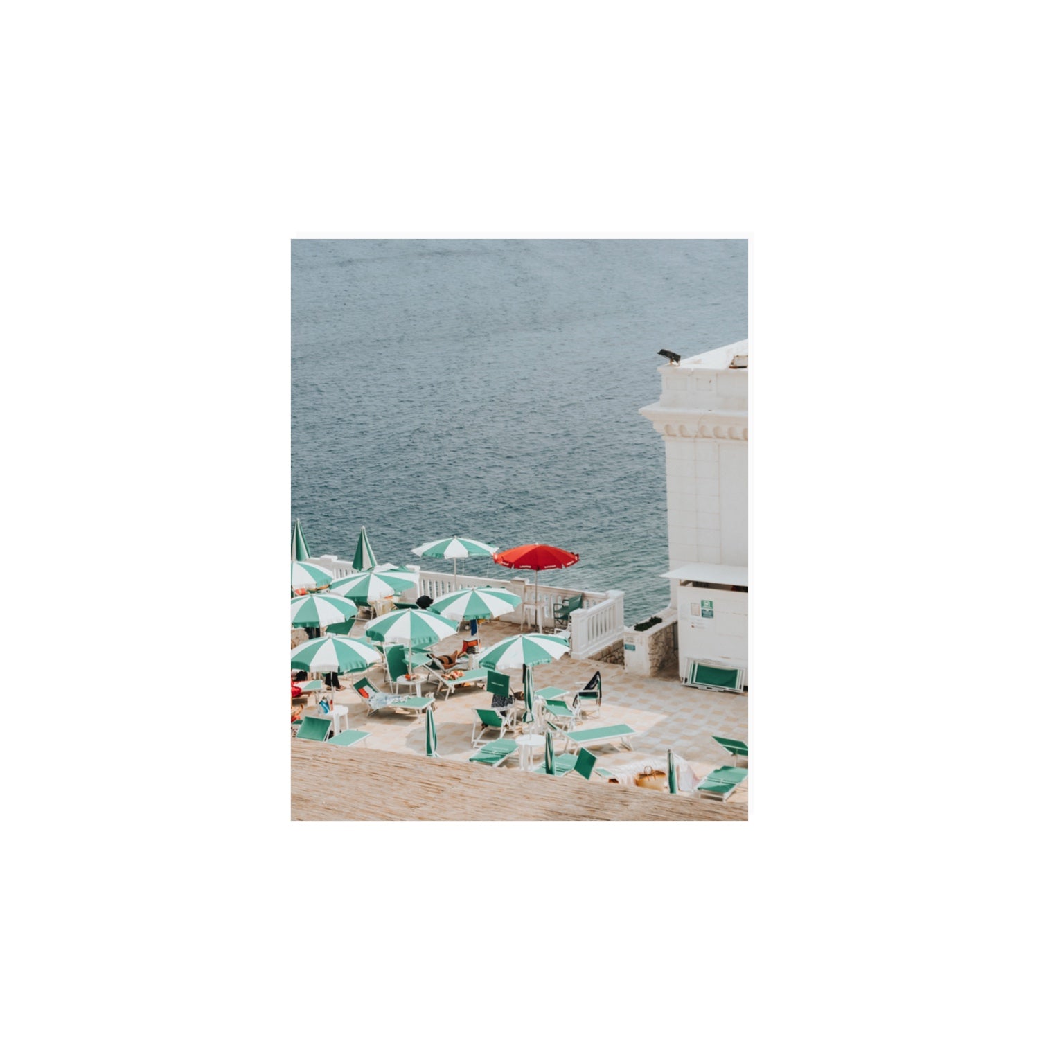 Lido Italiano Puglia beach Italian wall art 11 x 14 in unframed fine art print