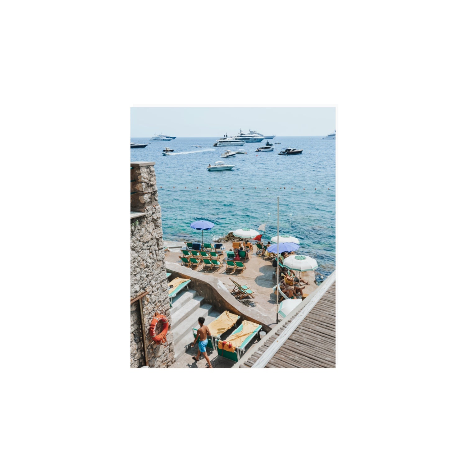 Canzone di Capri Capri Italian beach wall art 11 x 14 in unframed fine art print