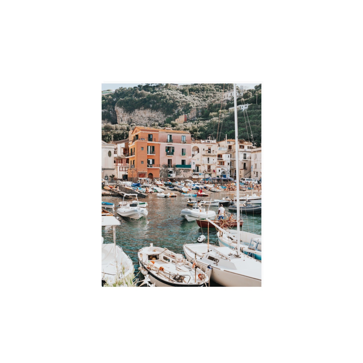 Marina Grande Sorrento coastal Italian wall art 11 x 14 in unframed fine art print
