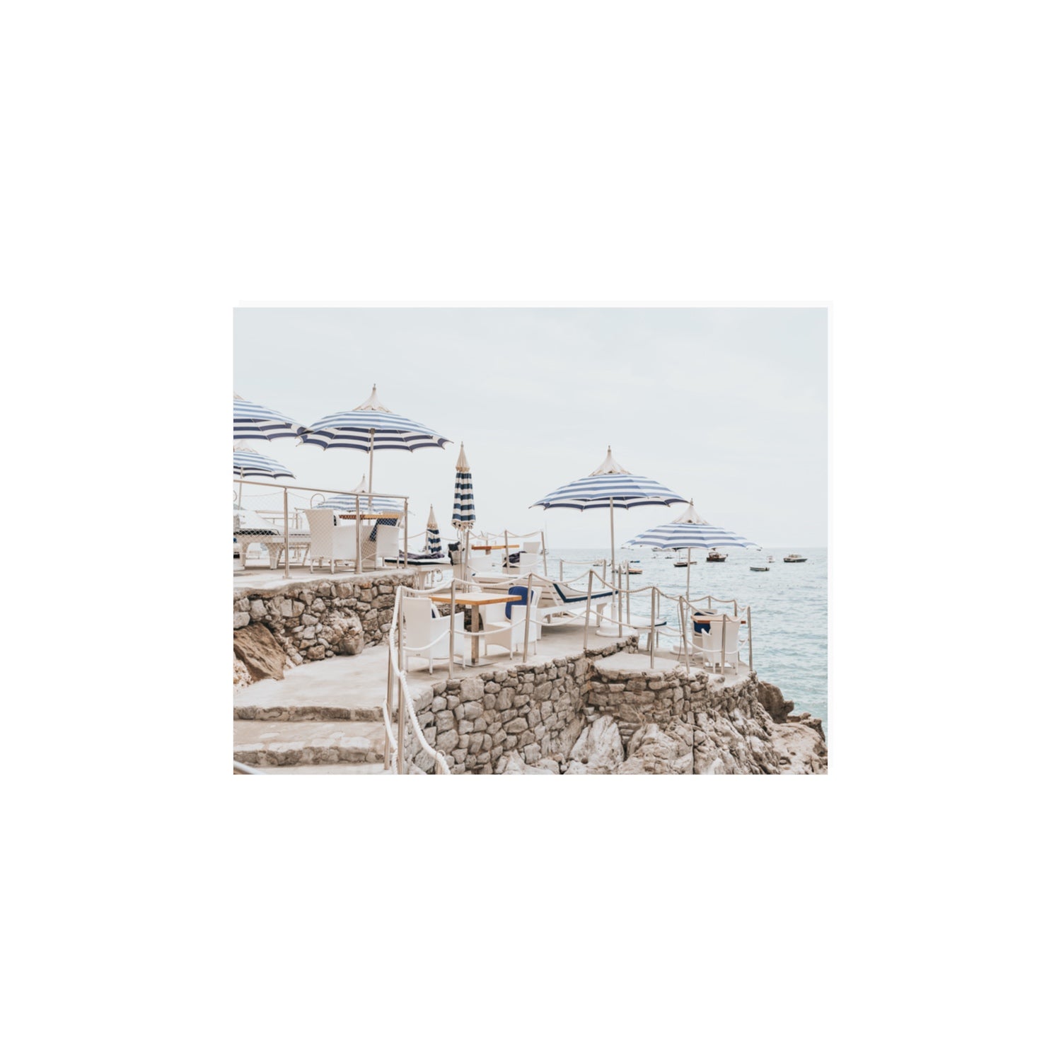 Ombrelloni fine art print, Positano, Italy, 11 x 14 in, Unframed, Fine Art Print
