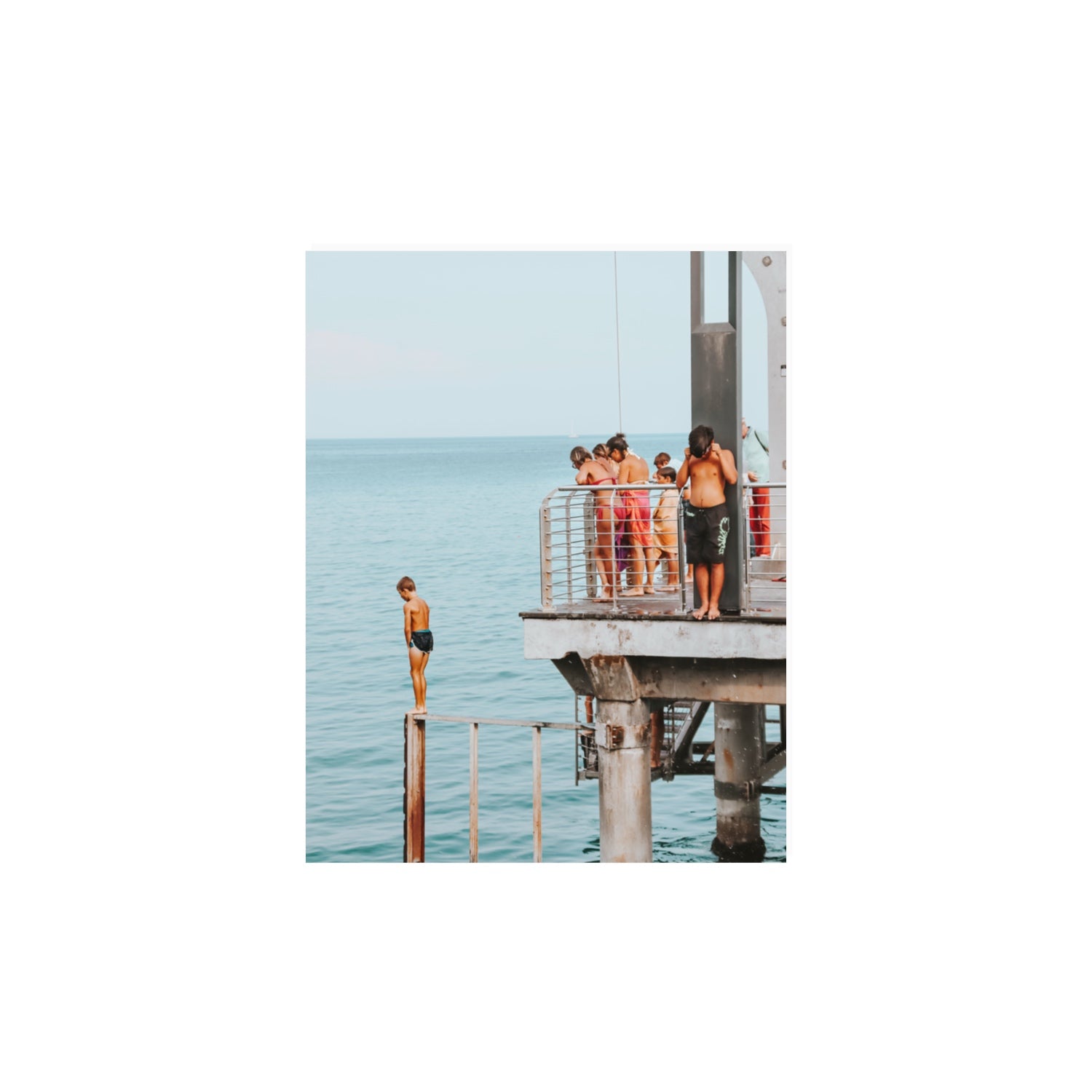 Golden Boy Alassio coastal decor wall art 11 x 14 in unframed fine art print
