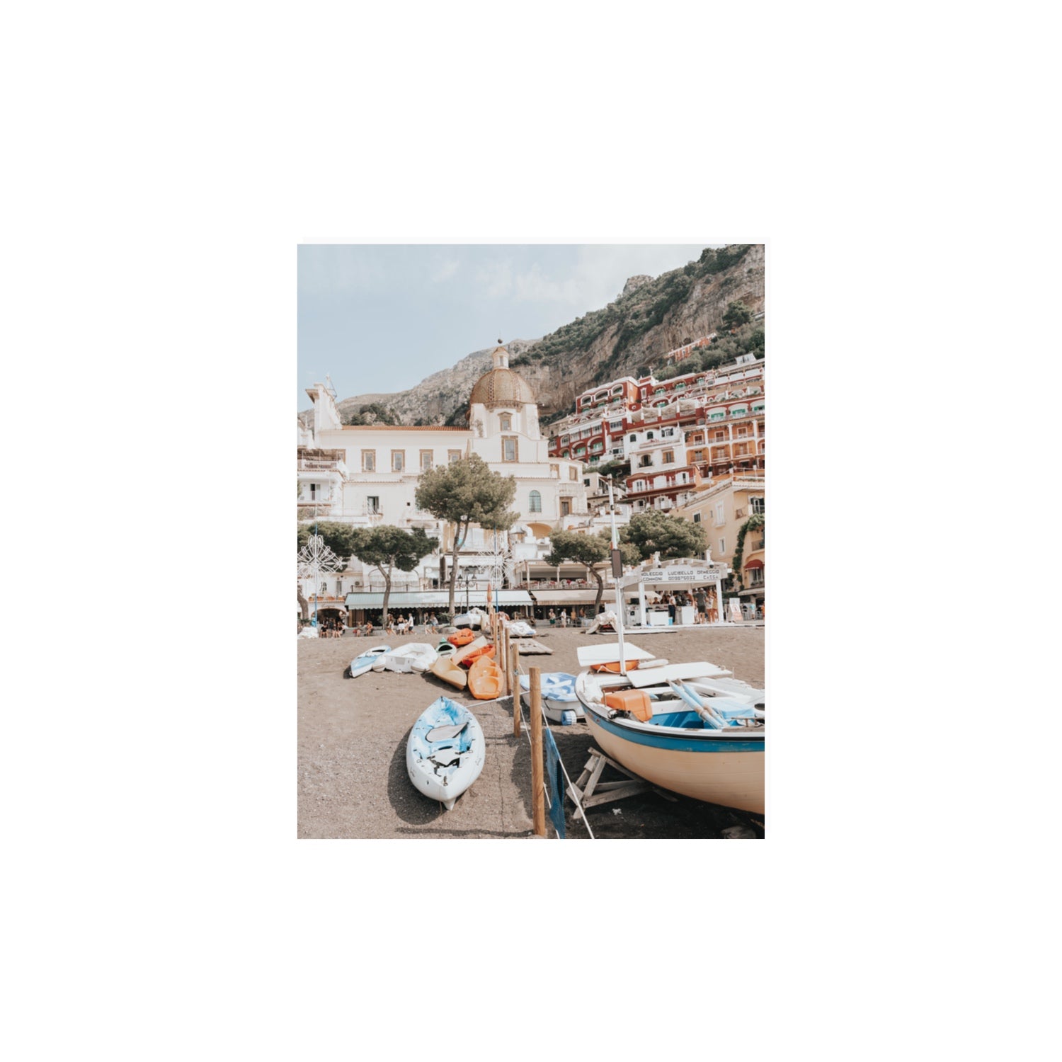 Seaside Hues Positano wall art 11 x 14 in unframed fine art print