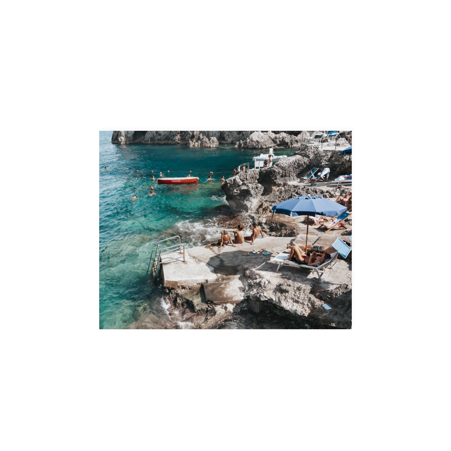 Serenity By The Sea Capri Mediterranean wall art 11 x 14 in unframed fine art print