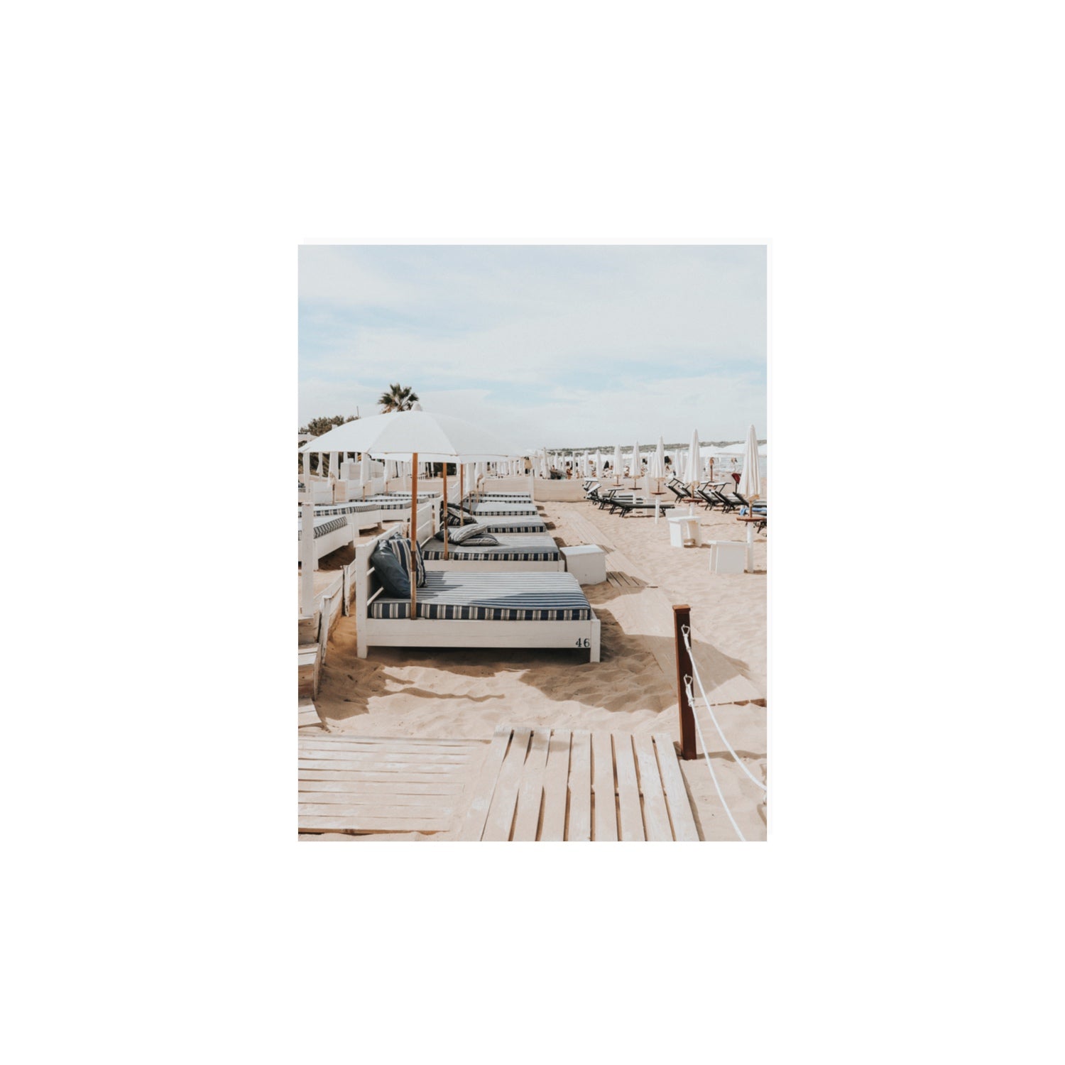 Coastal Repose Puglia beach Mediterranean fine art print 11 x 14 in unframed fine art print