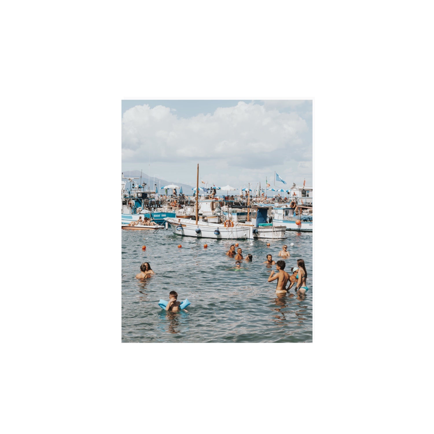 Vacanze Italiane Sorrento Italian coastal wall art 11 x 14 in unframed fine art print