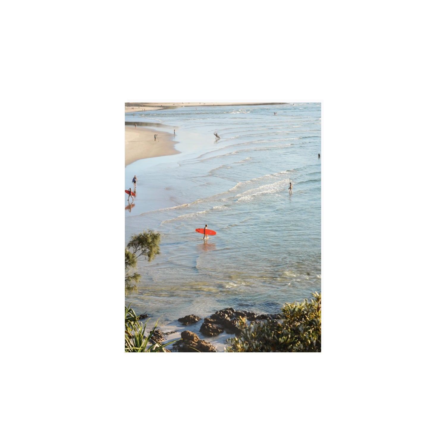 Seclusion Byron Bay Surf coastal wall art 11 x 14 in unframed fine art print