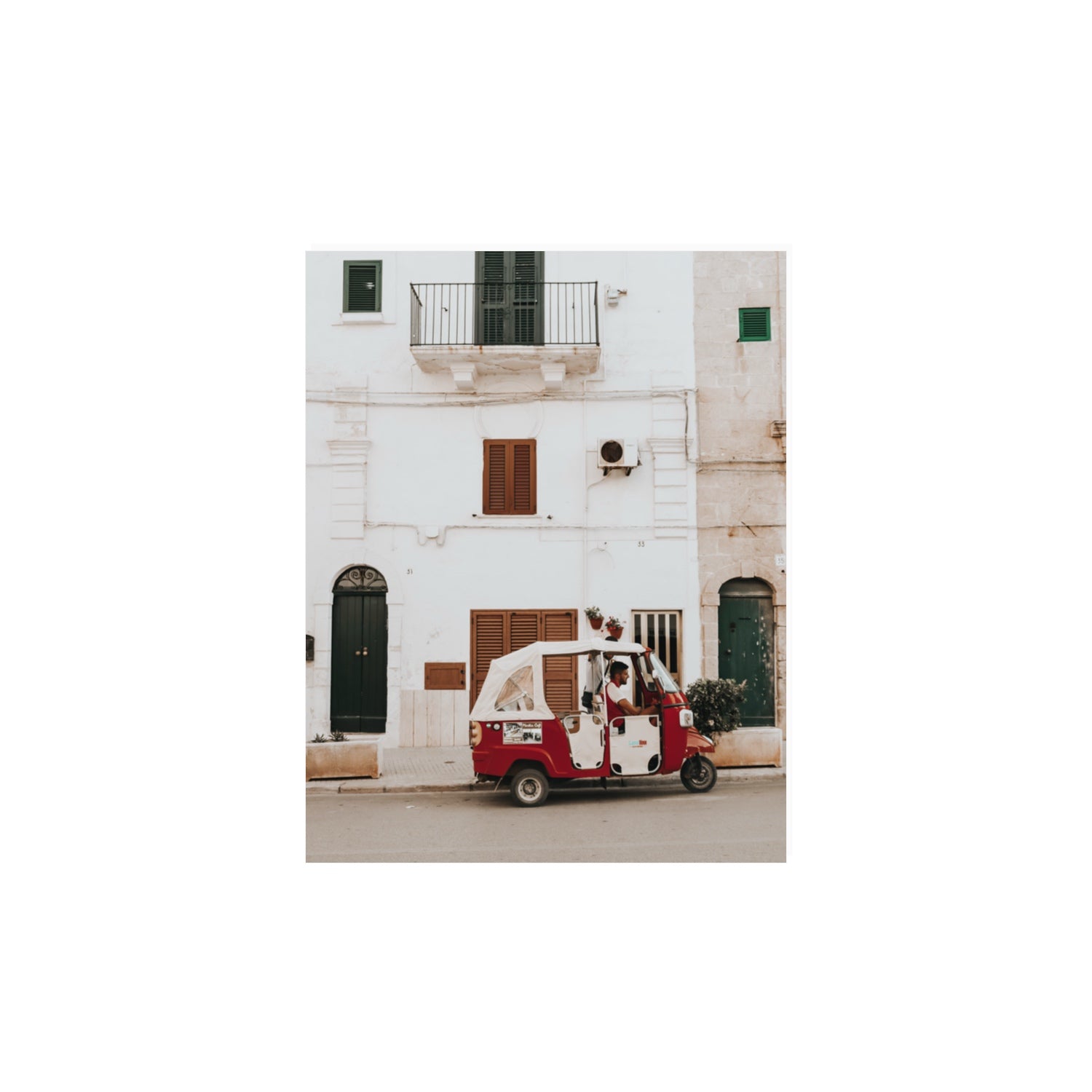 Groovy Piaggio Puglia Italian wall art 11 x 14 in unframed fine art print