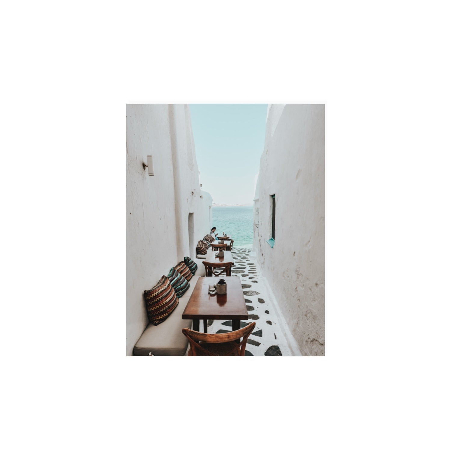 Trip Down Memory Lane fine art print, Mykonos, Greece, 11 x 14 in, Unframed, Fine Art Print