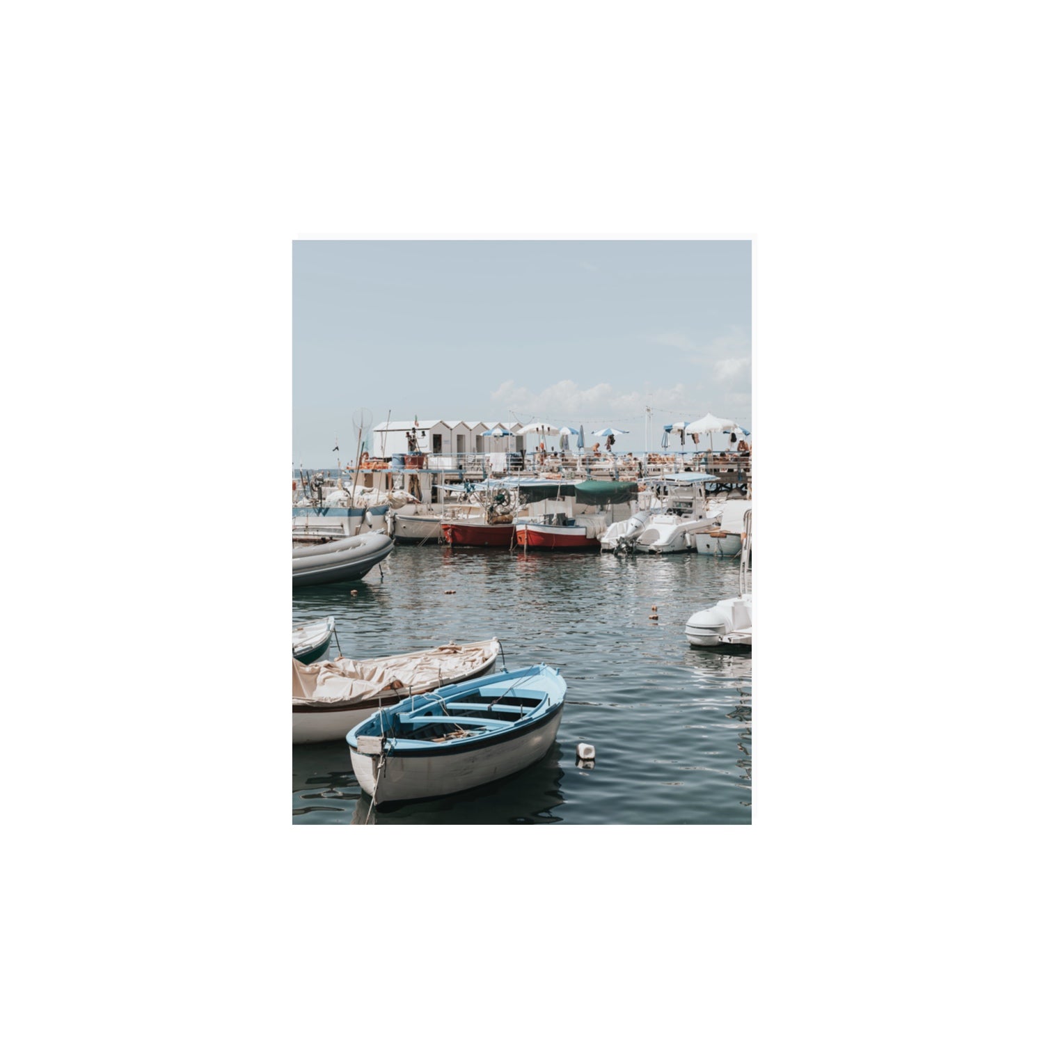 Harbour Hues Sorrento coastal Carousel wall art 11 x 14 in unframed fine art print