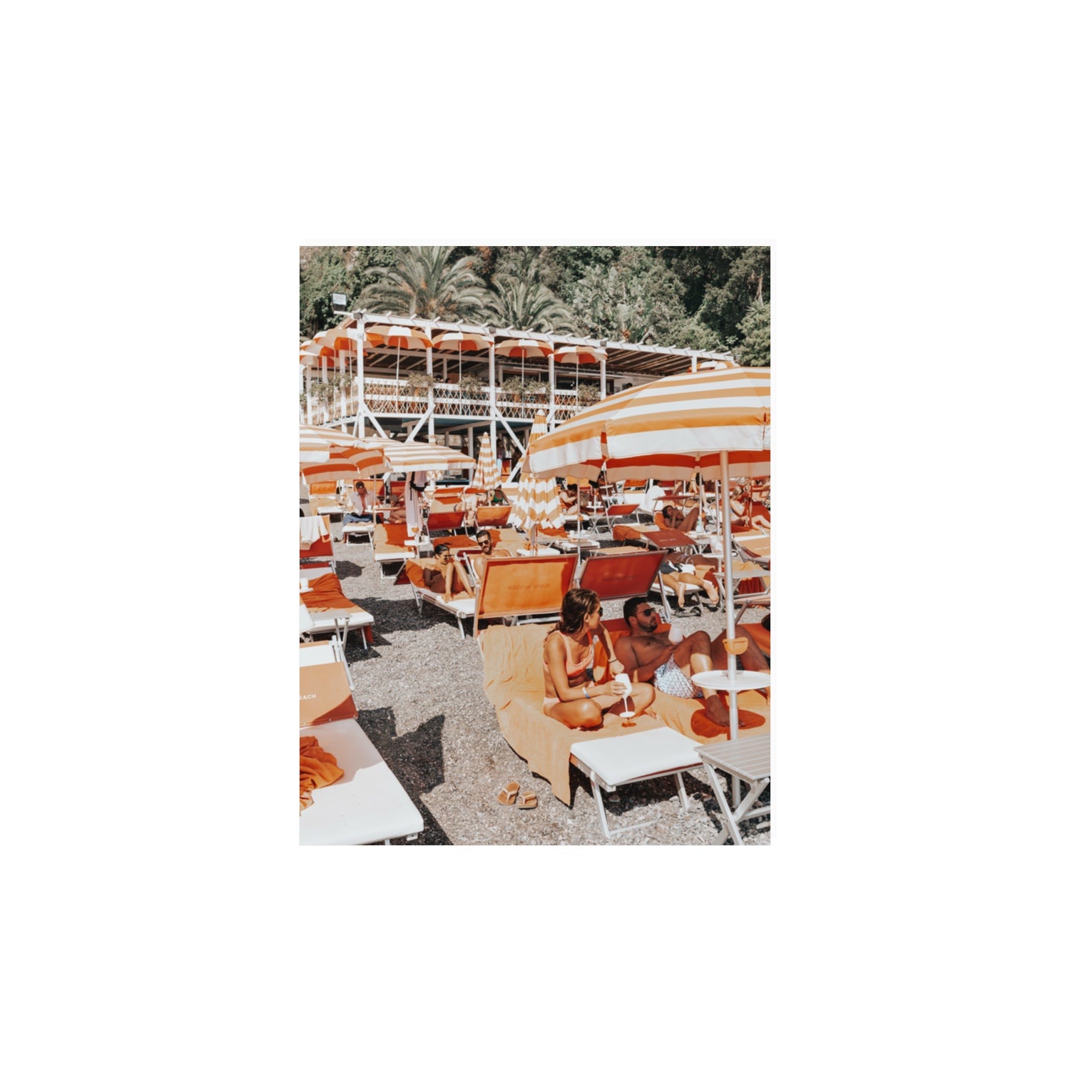 Lounging In Lido fine art print, Positano, Italy, 11 x 14 in, Unframed, Fine Art Print