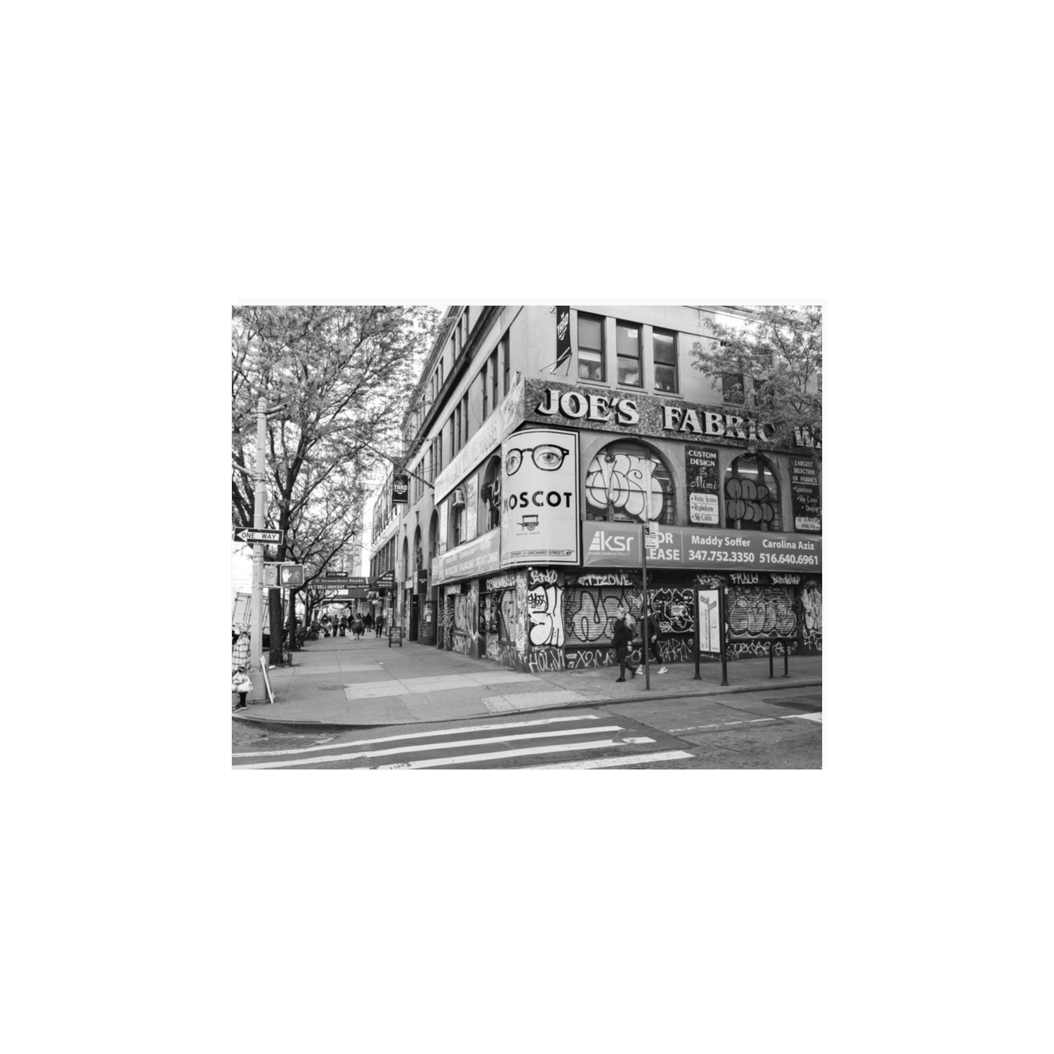 Wall Poetry New York NYC Black & White wall art 11 x 14 in unframed fine art print
