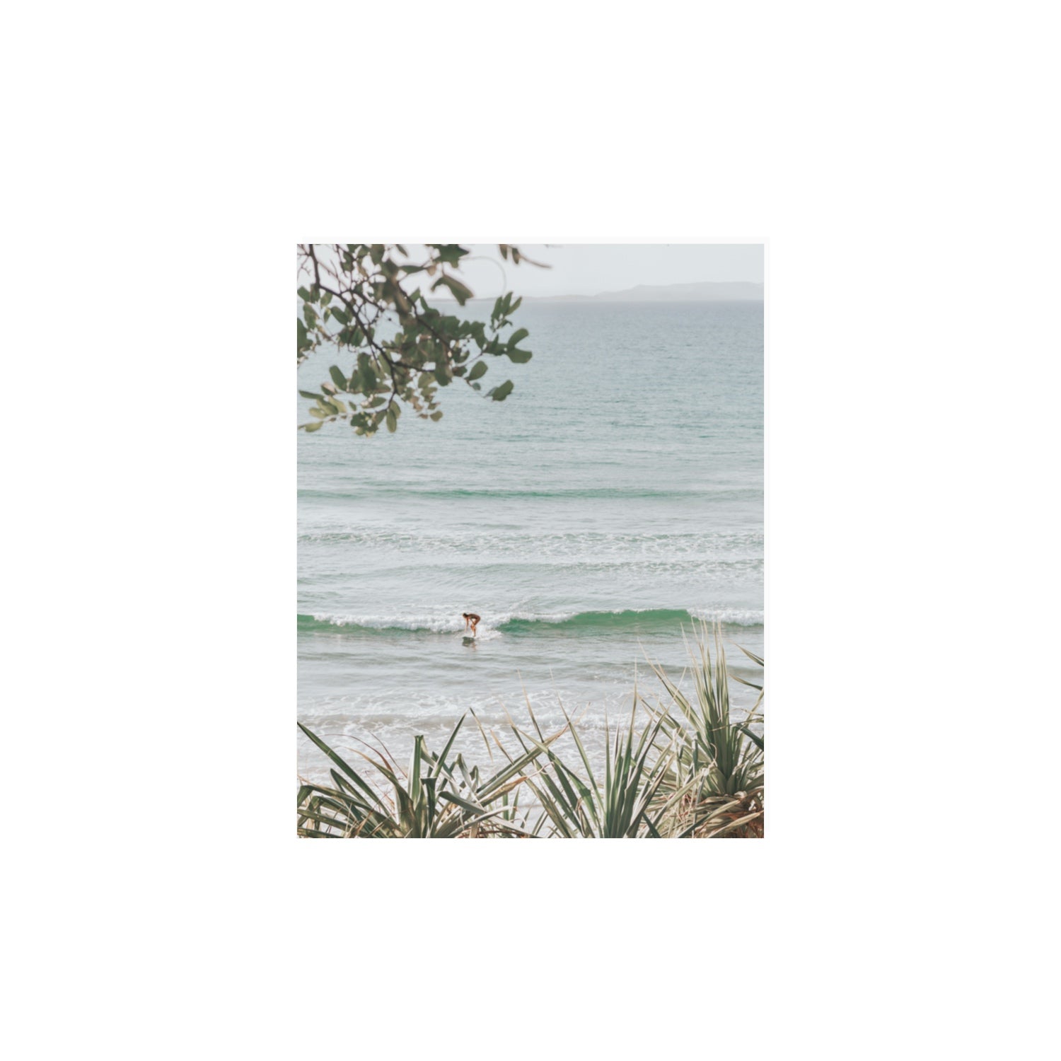 Dream Boat fine art print, Noosa, Australia, coastal scenes artwork, 11 x 14 in, Unframed, Fine Art Print
