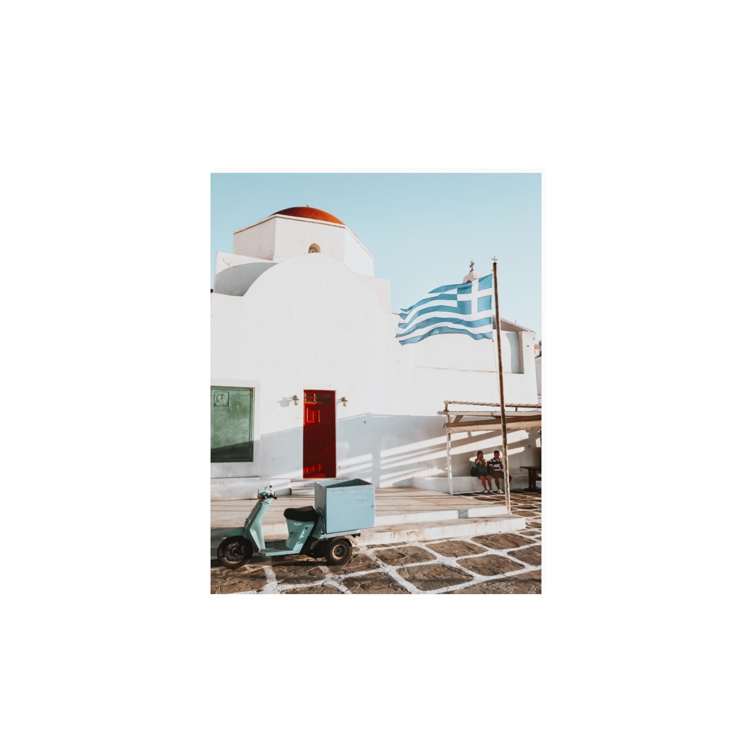 Mykonos Postcard fine art print, Mykonos, Greece, 11 x 14 in, Unframed, Fine Art Print