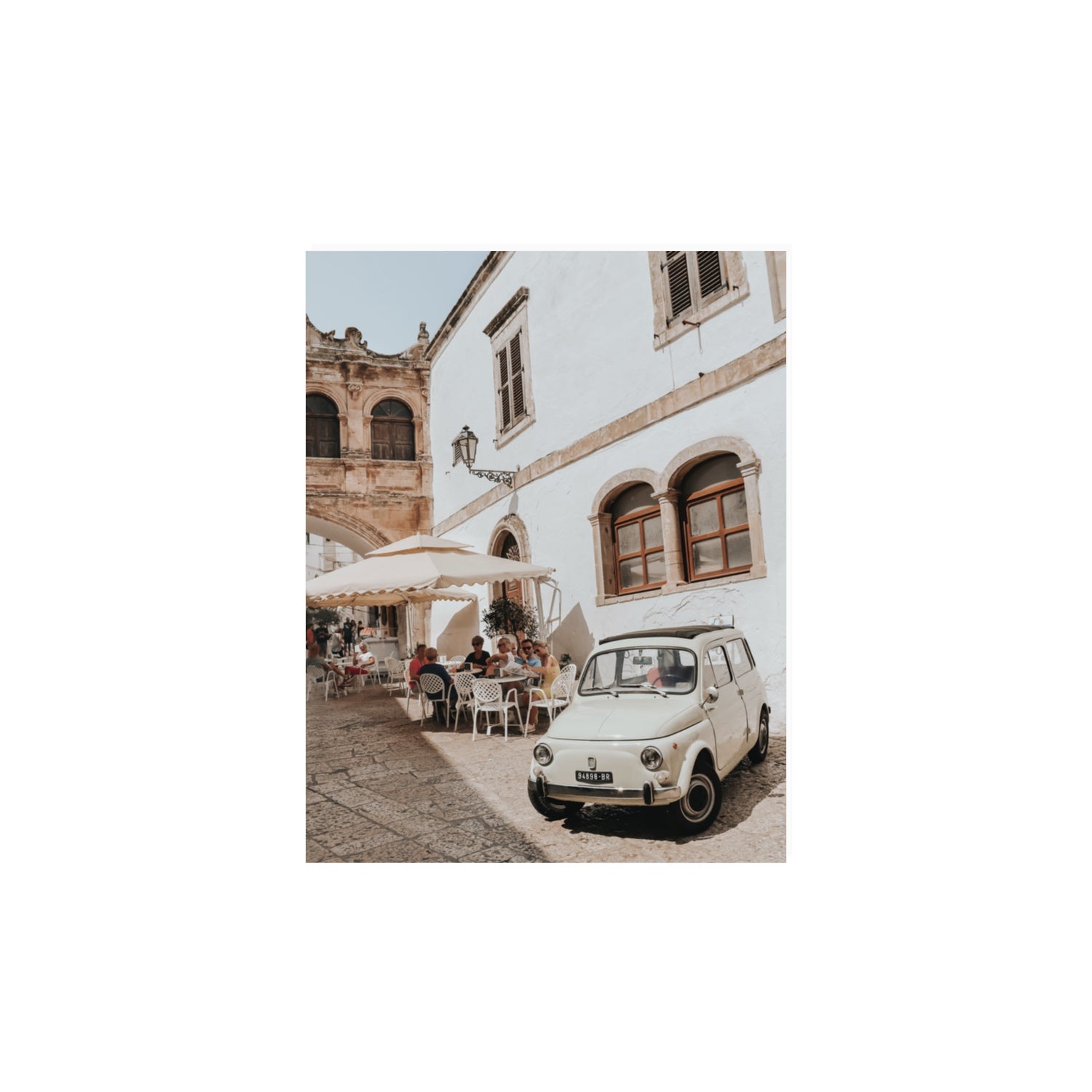 Piazza di Ostuni Puglia Italian wall art 11 x 14 in unframed fine art print