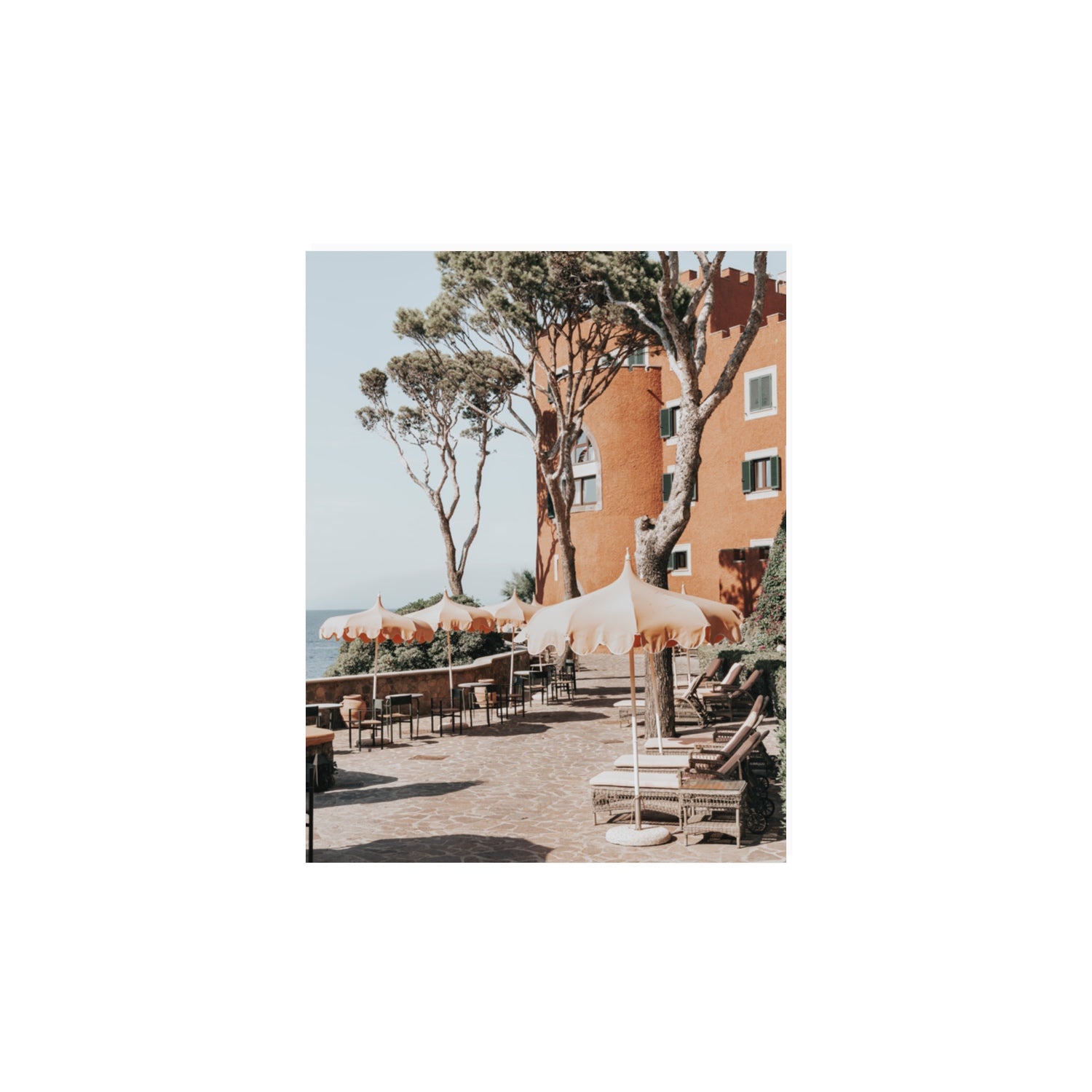 Mezzatorre Ischia Italian Mediterranean decor wall art 11 x 14 in unframed fine art print