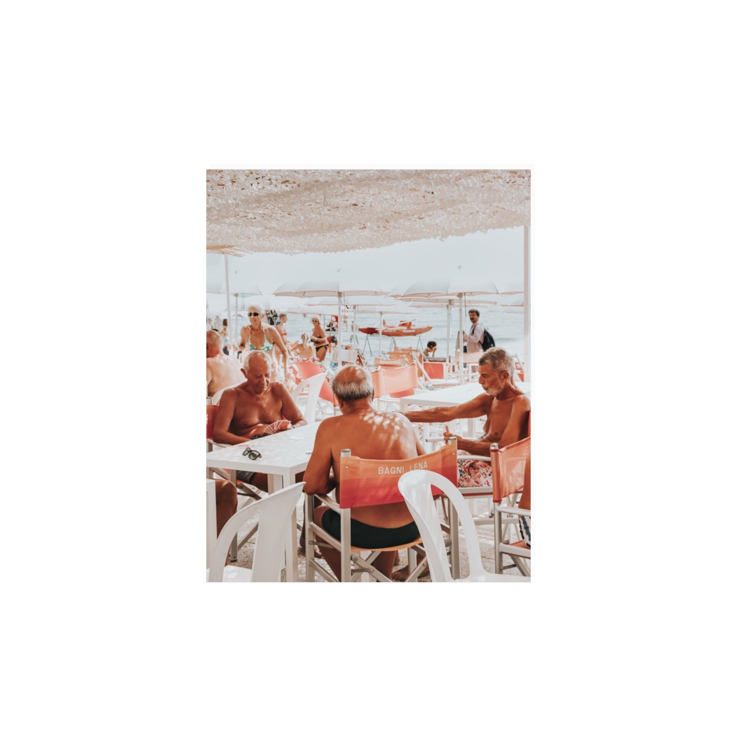 The Players fine art print, Alassio, Italy, 11 x 14 in, Unframed, Fine Art Print