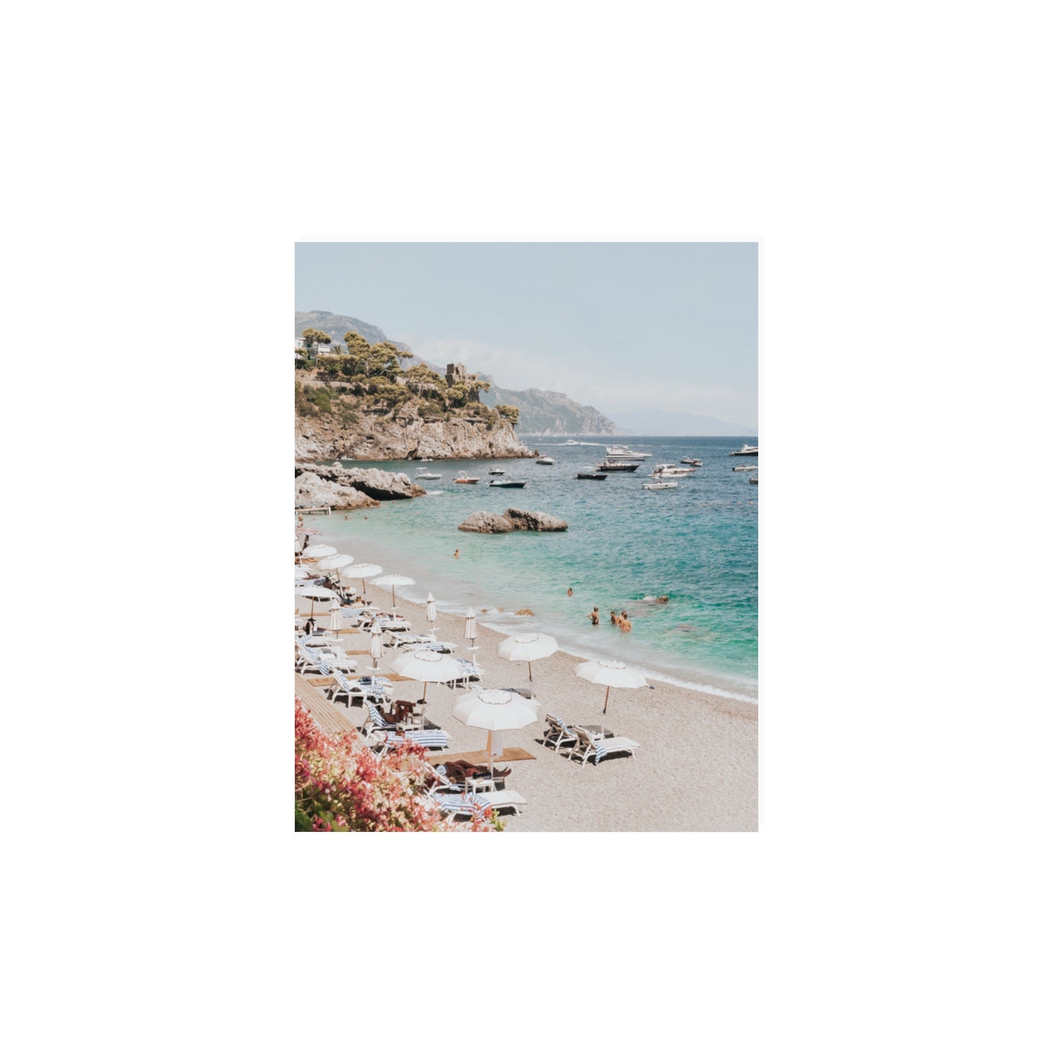 Seaview Refuge Amalfi coastal wall art 11 x 14 in unframed fine art print