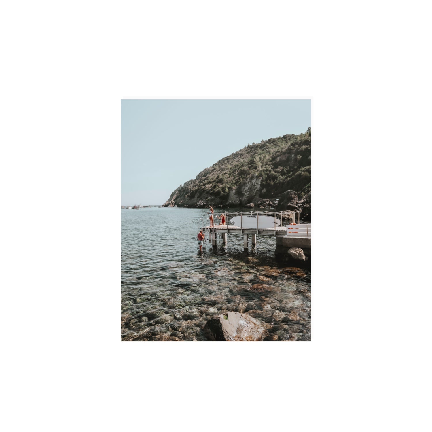 Tidal Explorers Tuscany coastal Italian wall art 11 x 14 in unframed fine art print