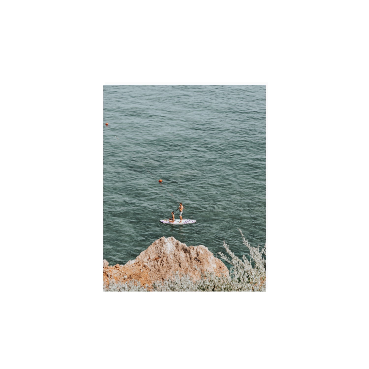 Into The Vibe Without Getting Wet Tuscany coastal wall art 11 x 14 in unframed fine art print