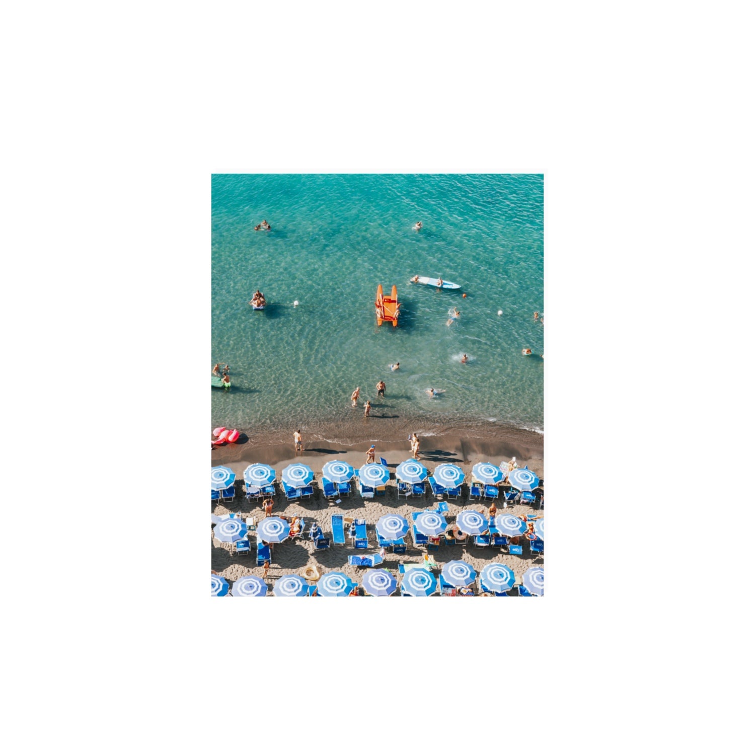 Aquamarine Oasis Sorrento Italian coastal wall art 11 x 14 in unframed fine art print