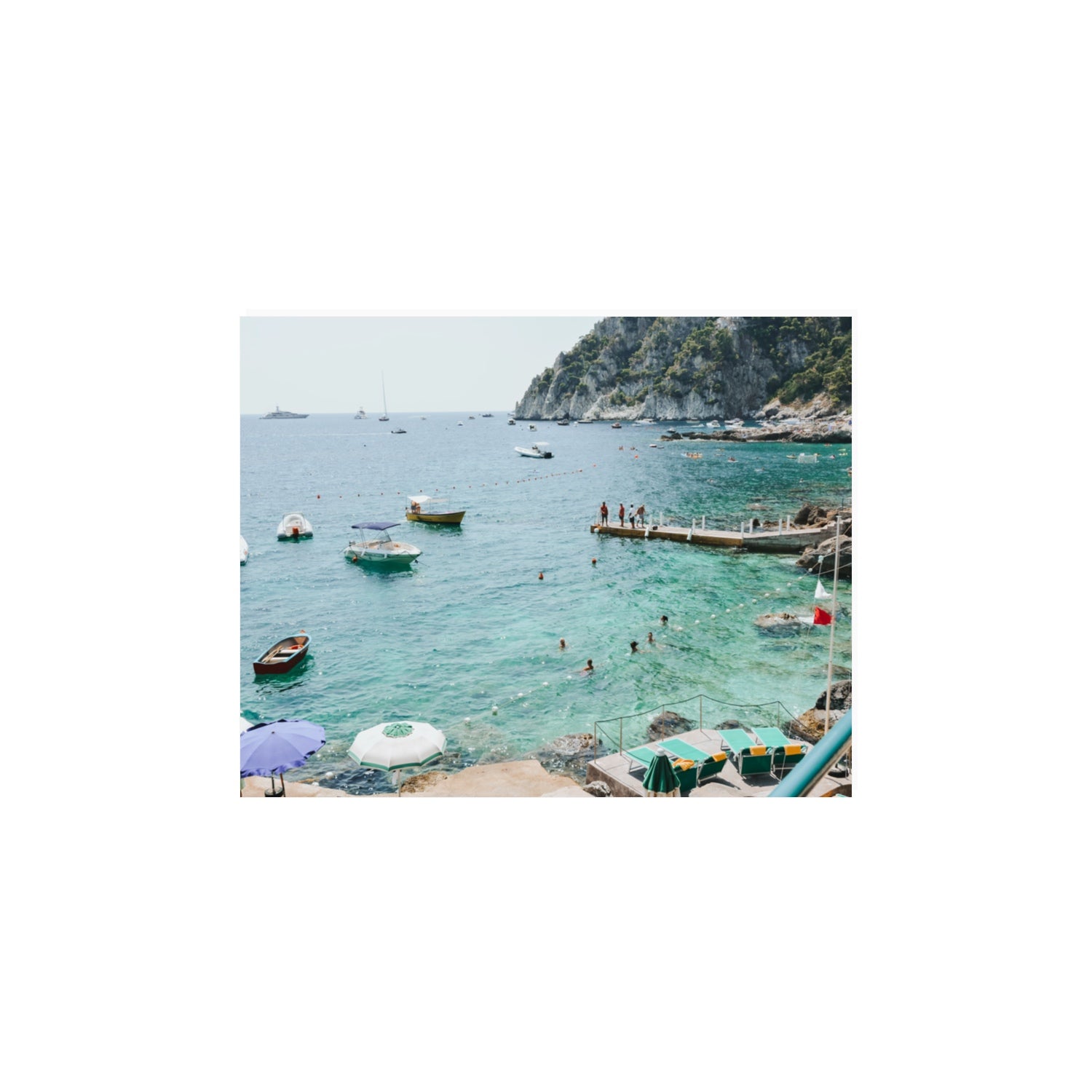Delizia Pomeridiana Capri coastal wall art 11 x 14 in unframed fine art print