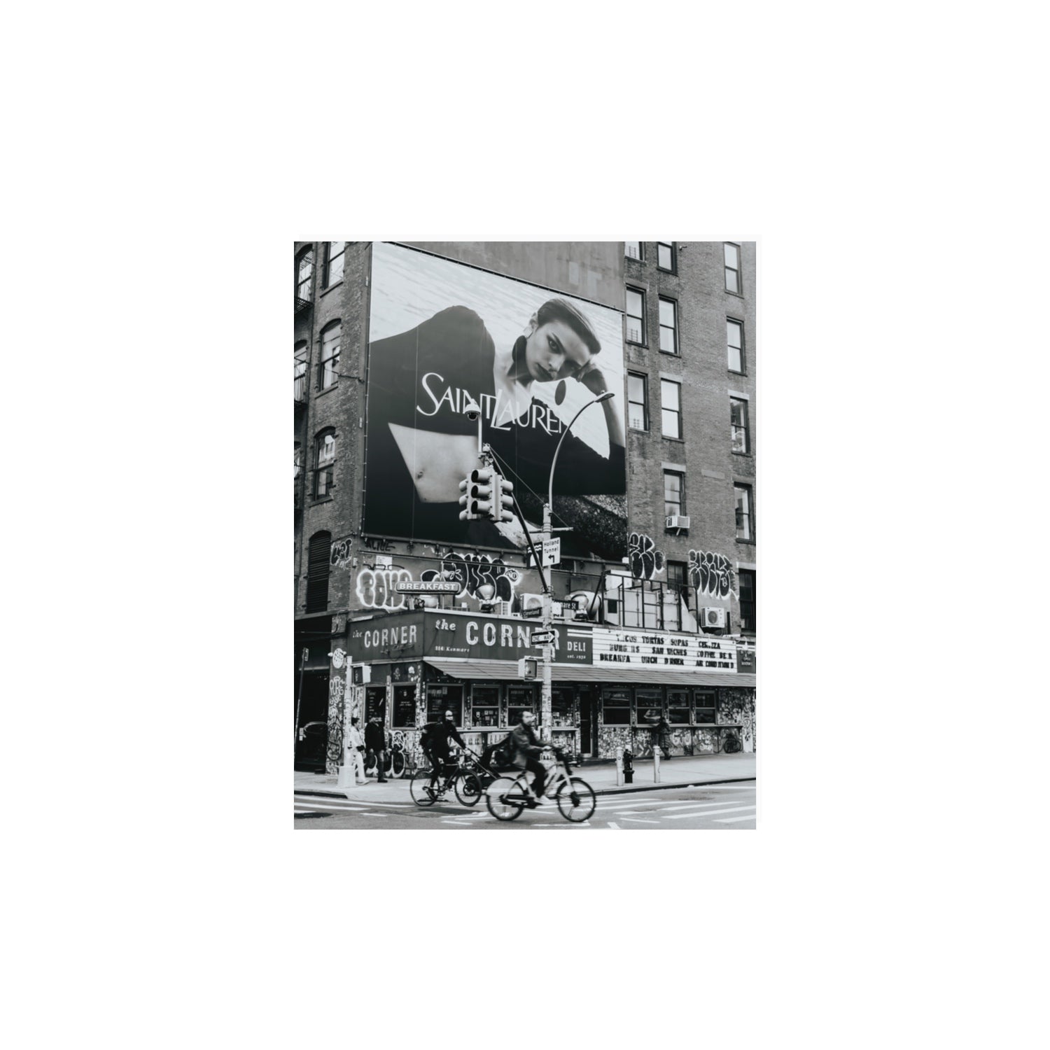 Runway To Rooftops New York NYC Black & White wall art 11 x 14 in unframed fine art print