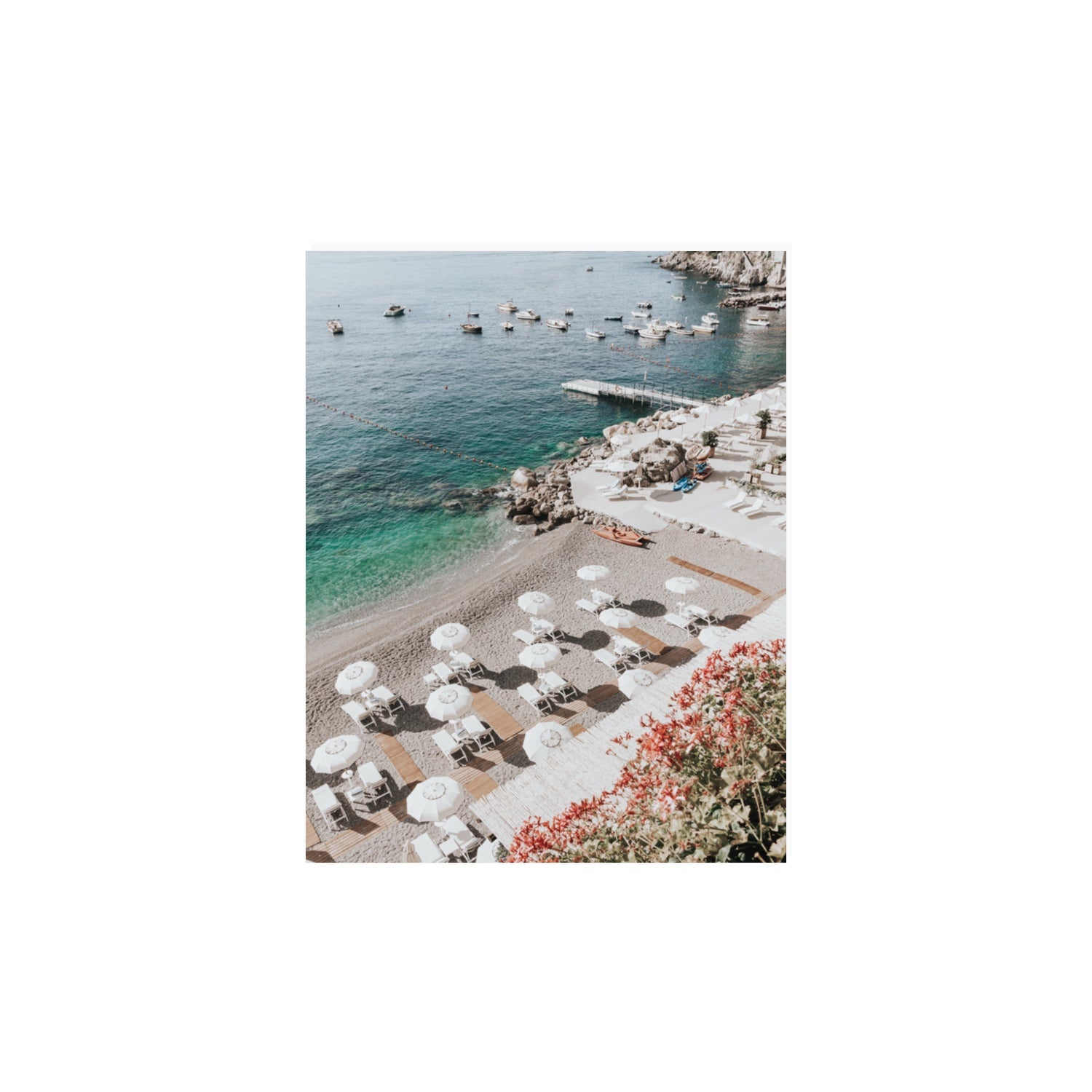 Tranquil Oasis Amalfi coastal wall art 11 x 14 in unframed fine art print