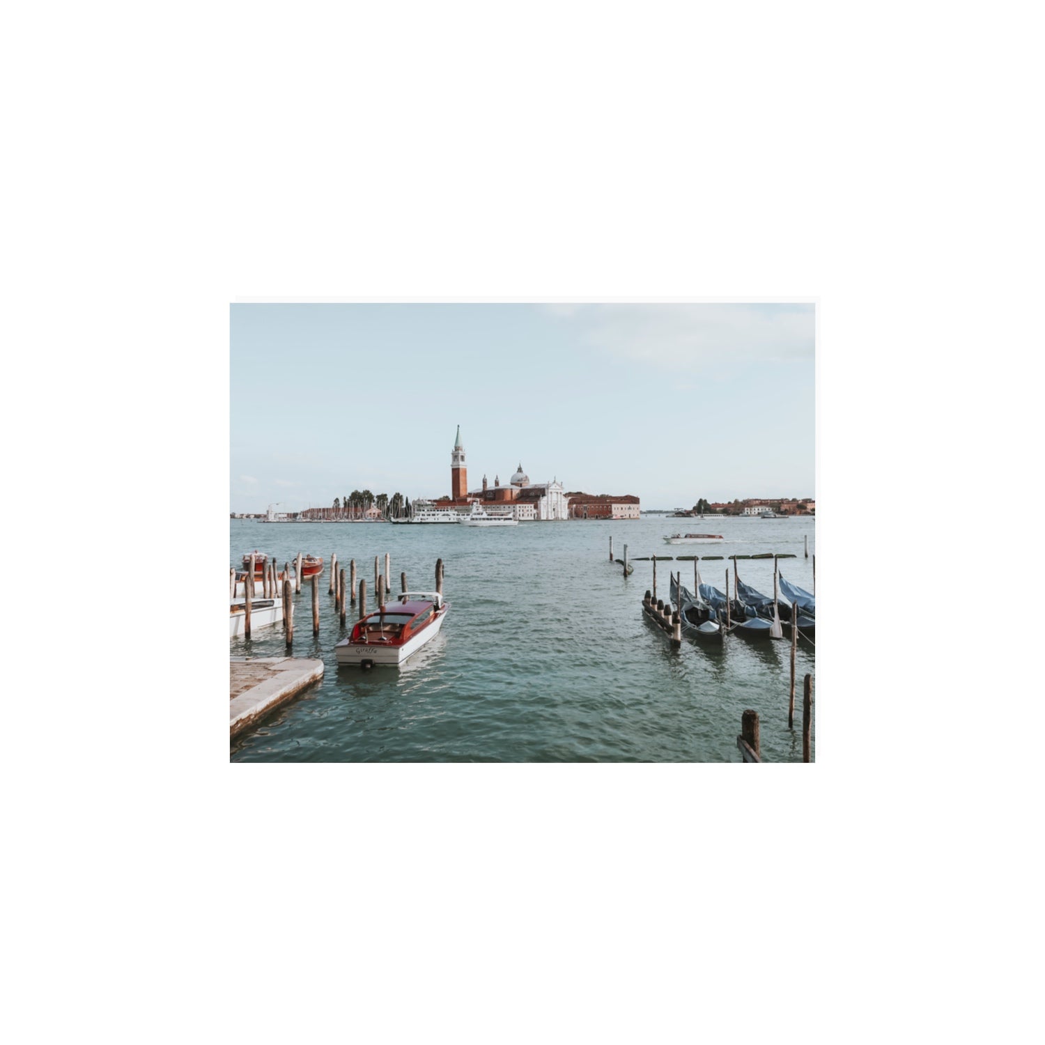 Venetian Waterscape Venice Italian art print 11 x 14 in unframed fine art print