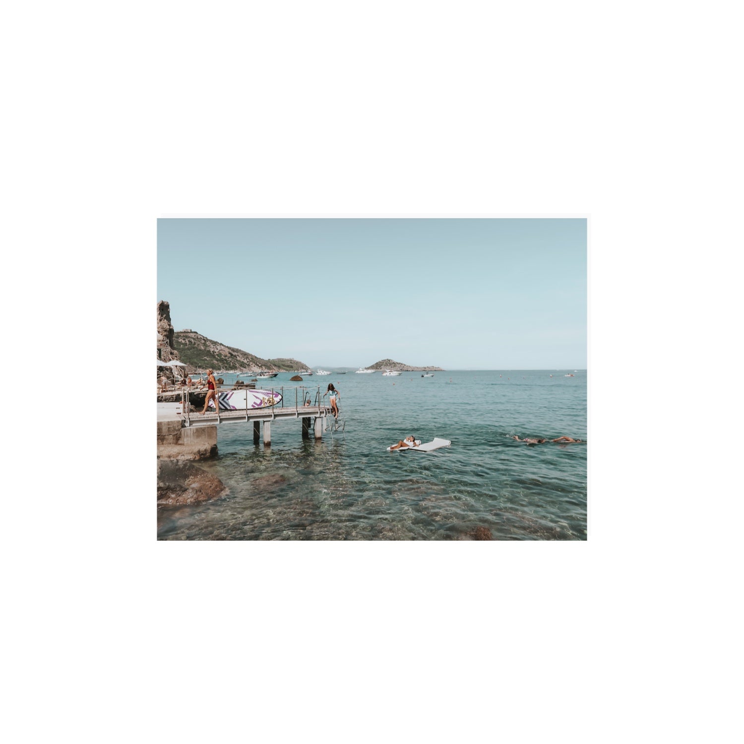 Retro Glamour Tuscany coastal Italian wall art 12 x 16 in unframed fine art print
