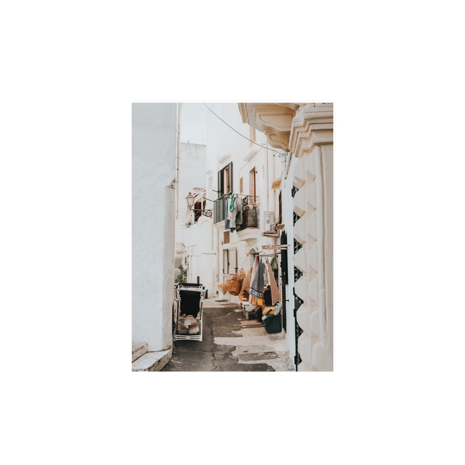 Hanging Harmony Puglia Italian wall art 12 x 16 in unframed fine art print