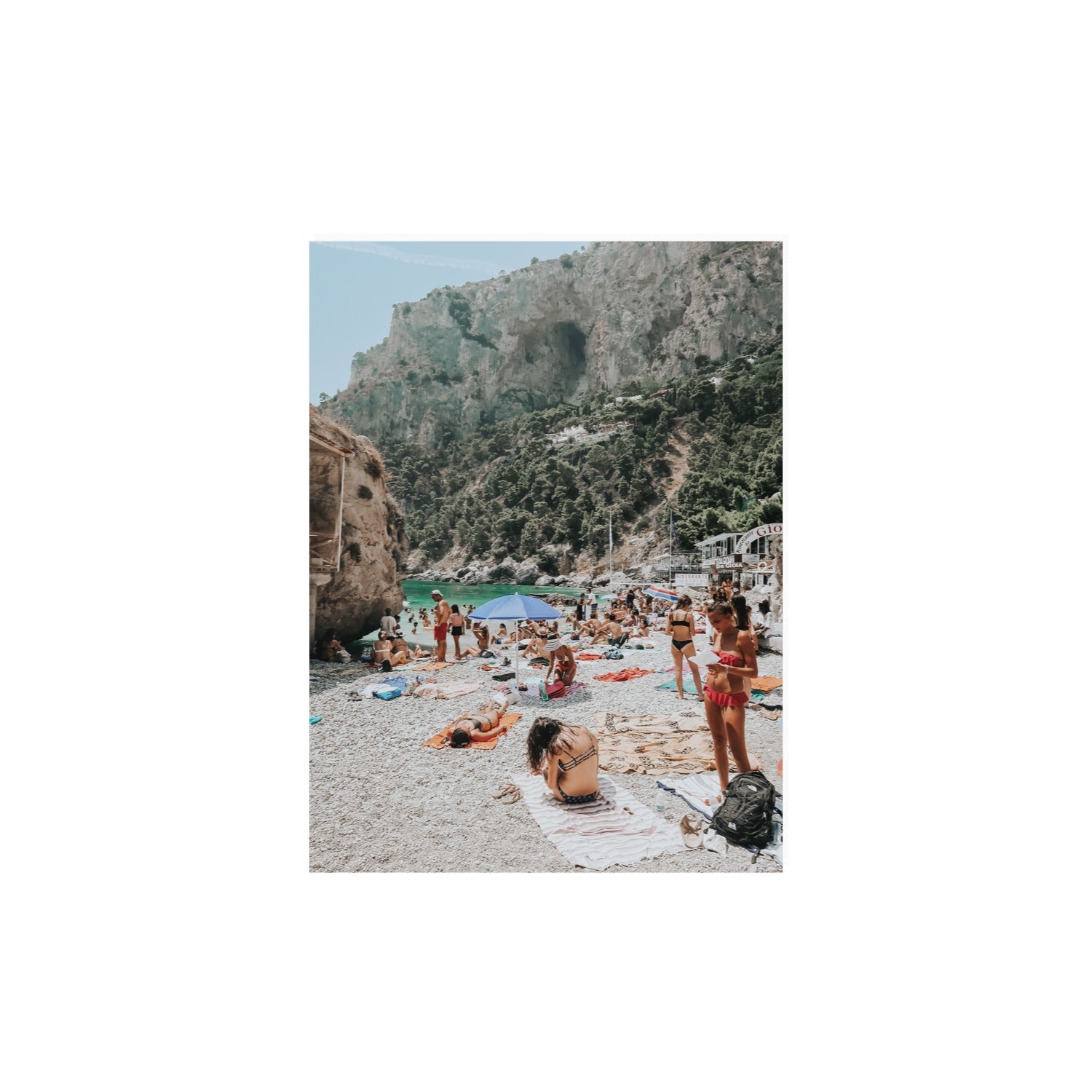 Marina Piccola Capri Mediterranean wall art 12 x 16 in unframed fine art print