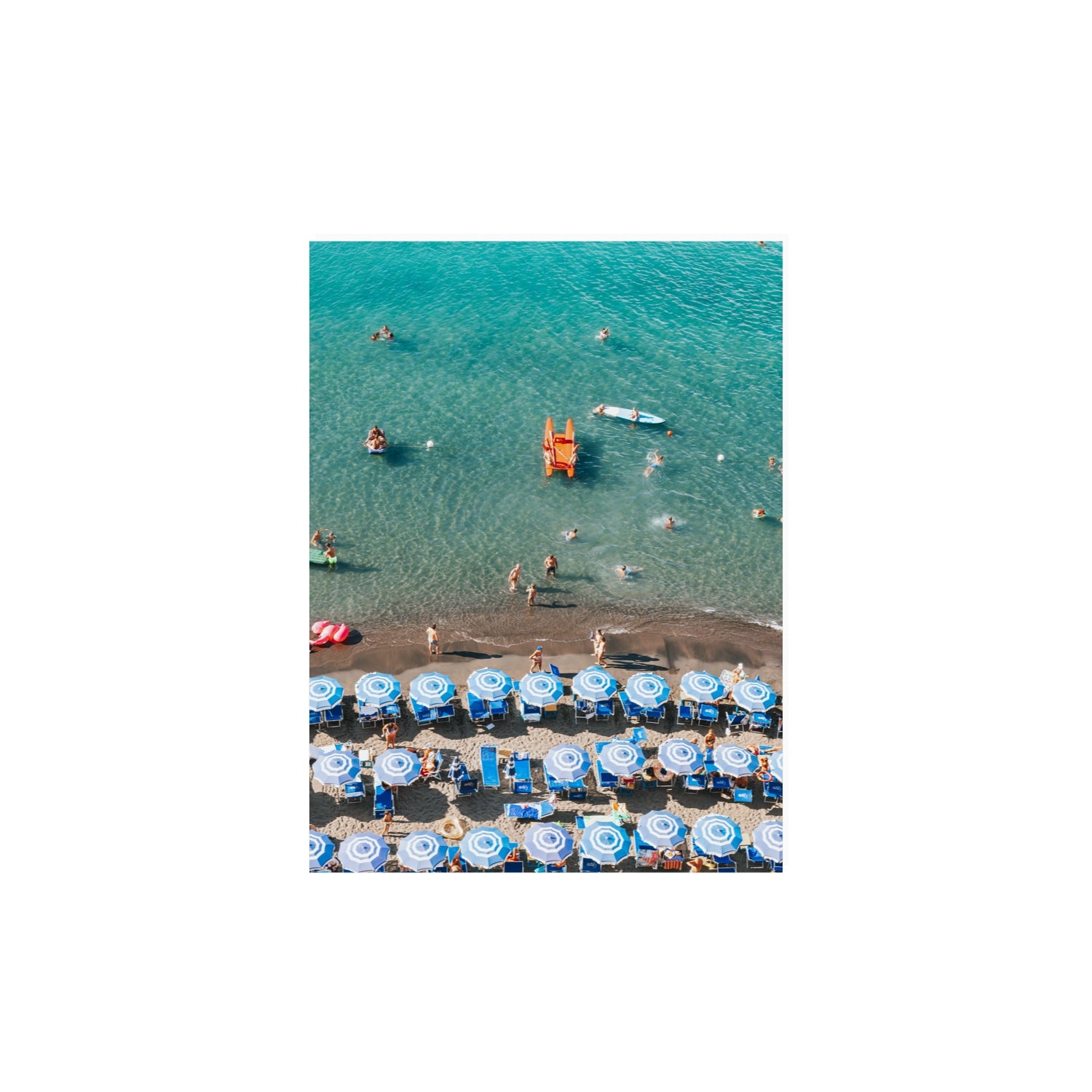 Aquamarine Oasis Sorrento Italian coastal wall art 12 x 16 in unframed fine art print