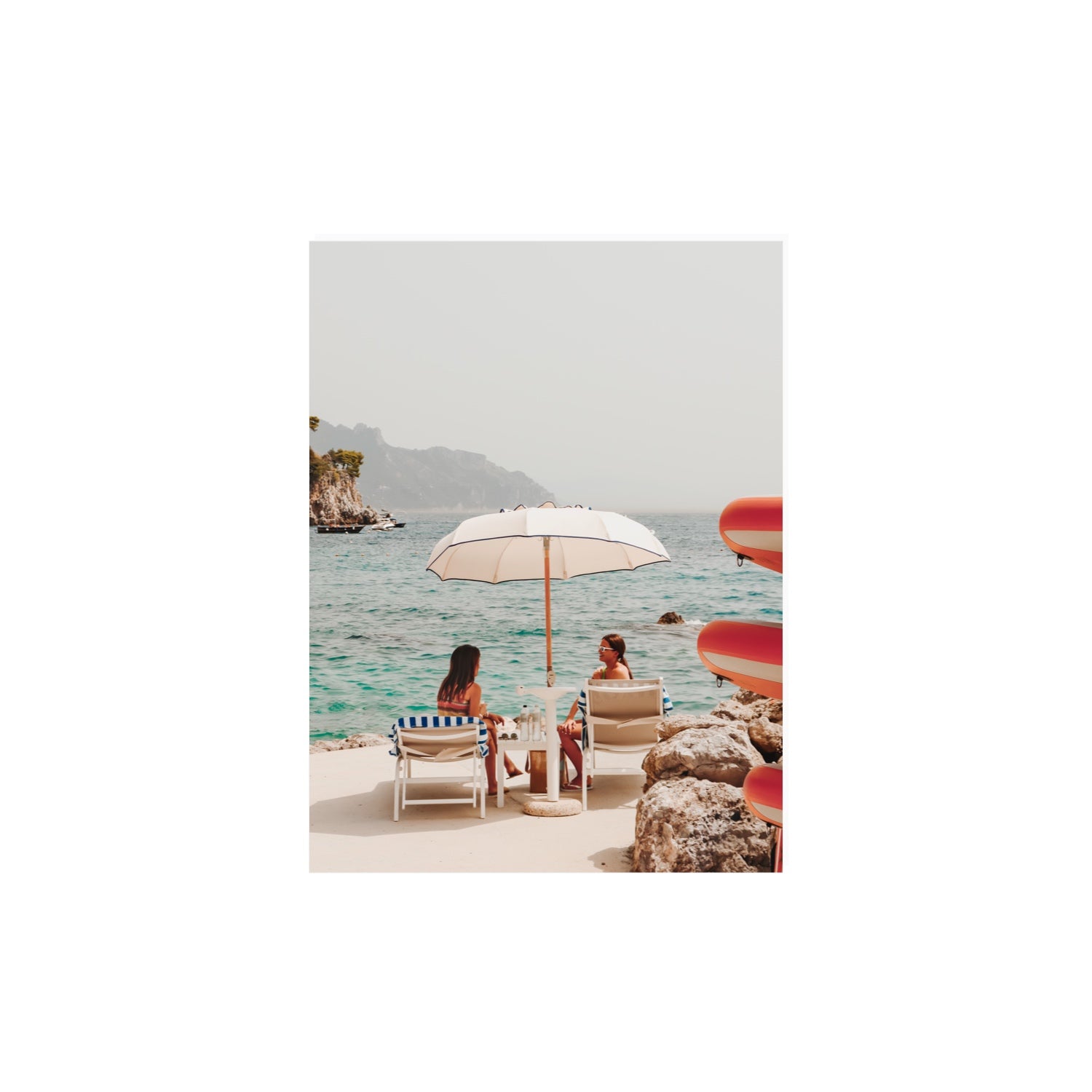 Salty Banter Amalfi Mediterranean wall art 12 x 16 in unframed fine art print