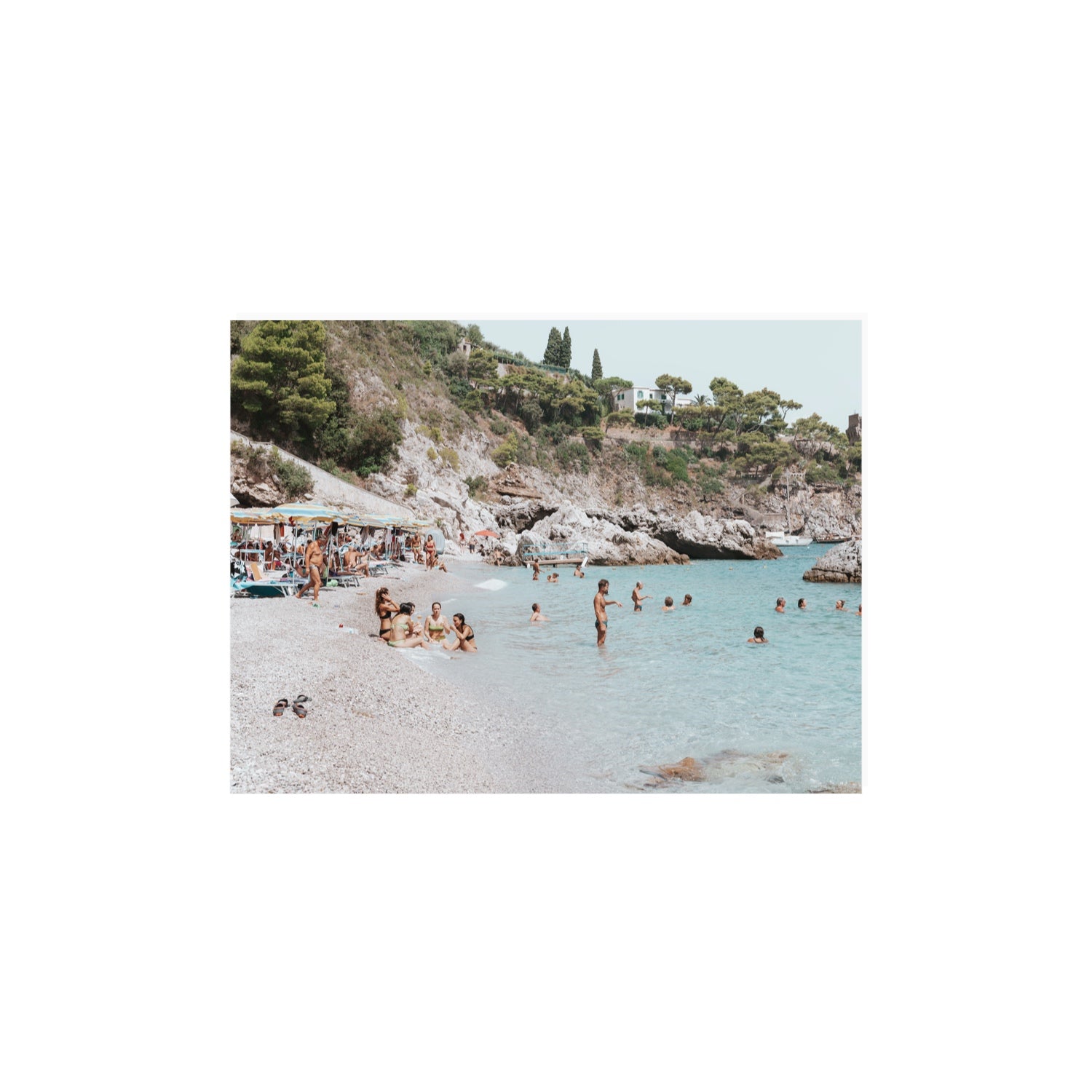 La Vacanza Amalfi Mediterranean wall art 12 x 16 in unframed fine art print