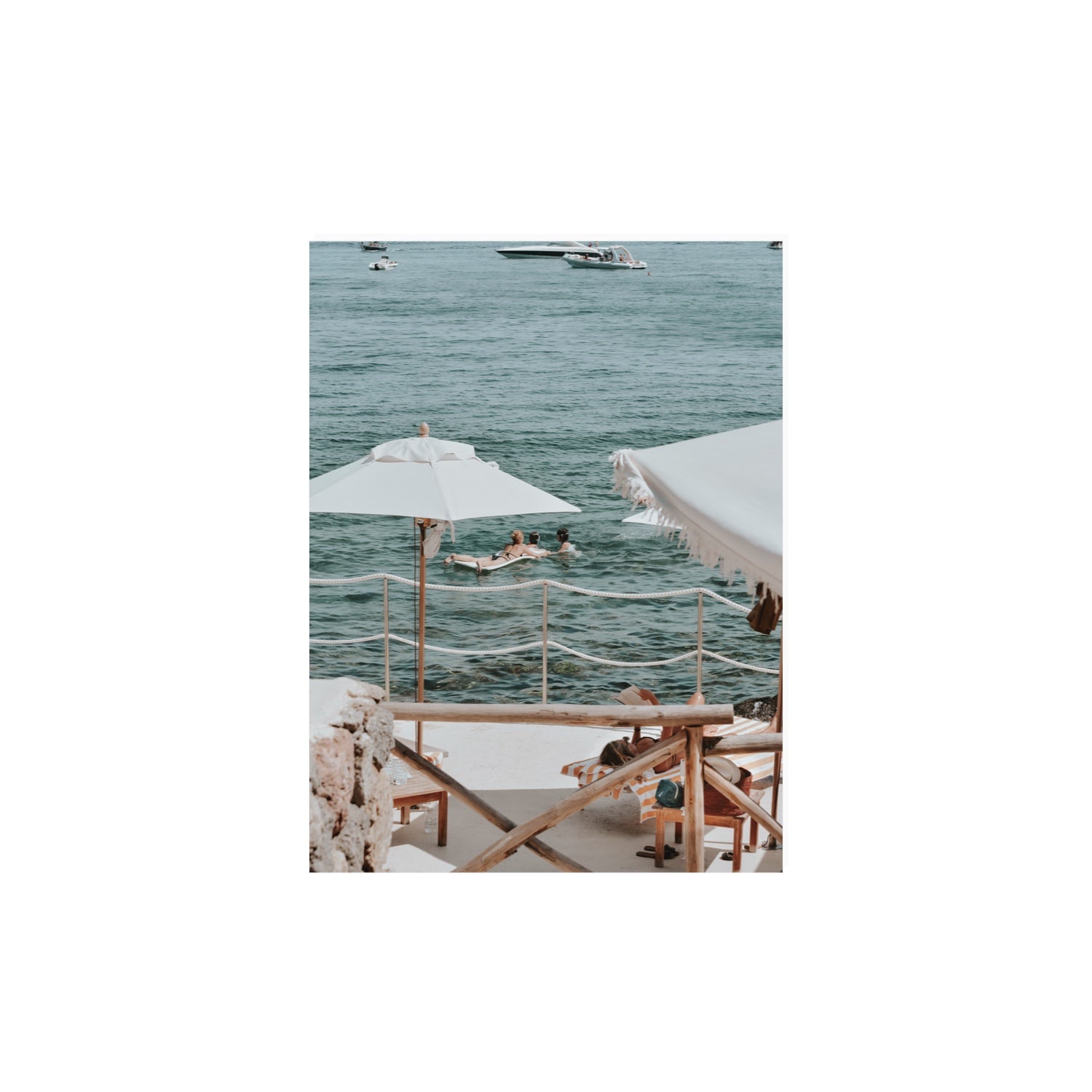 Hideaway Tuscany coastal Mediterranean wall art 12 x 16 in unframed fine art print