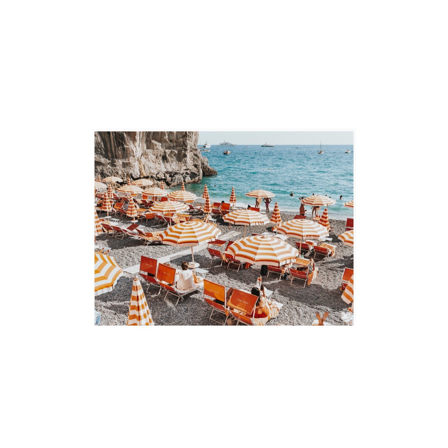 Mango Sorbet fine art print, Positano, Italy, 12 x 16 in, Unframed, Fine Art Print