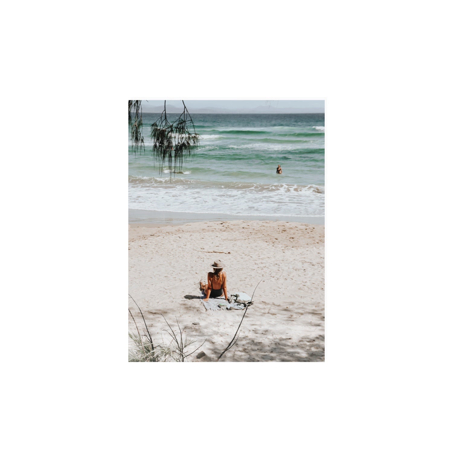 Take It Easy Byron Bay beach coastal decor wall art 12 x 16 in unframed fine art print