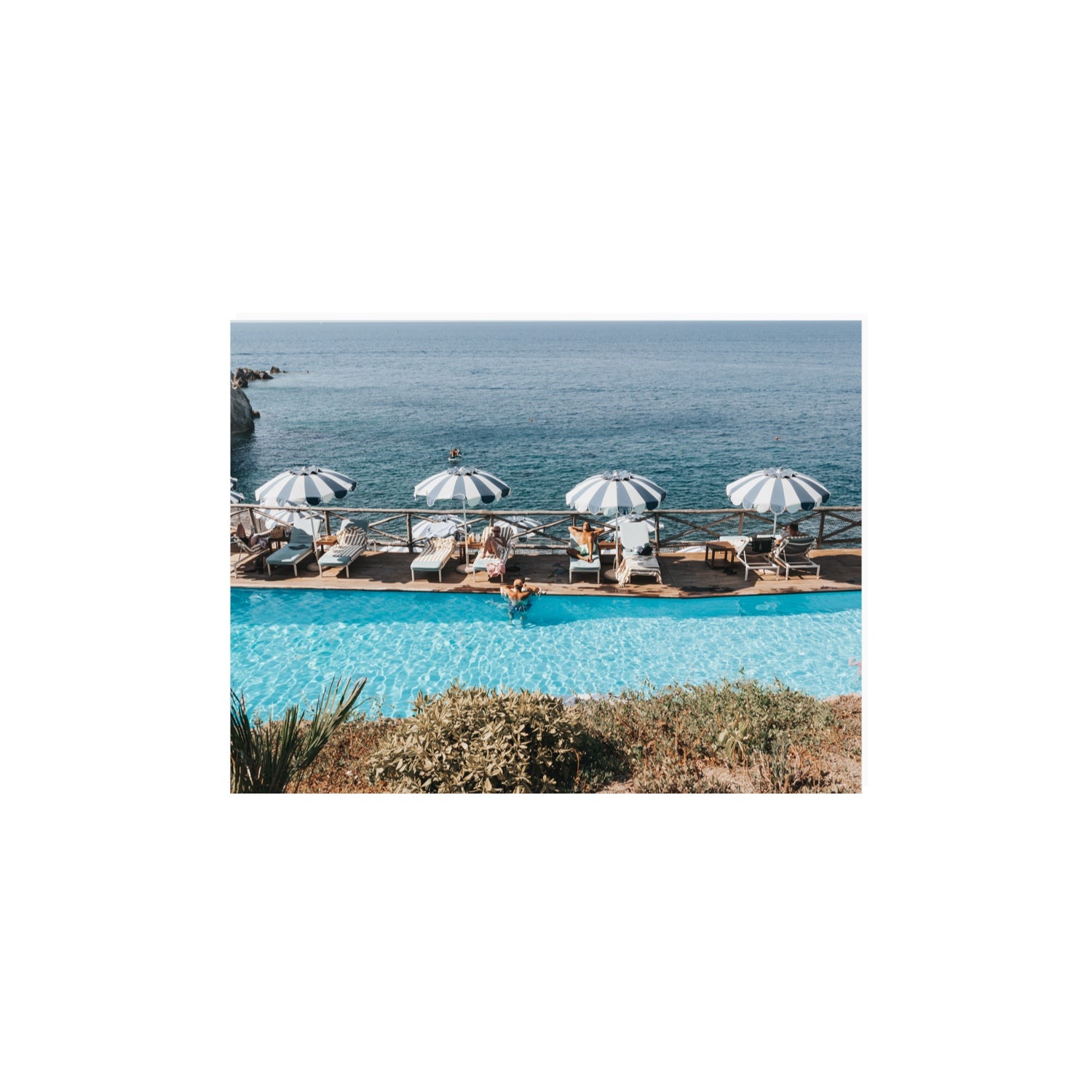 Hues Of Blues fine art print, Ischia, Italy, 12 x 16 in, Unframed, Fine Art Print