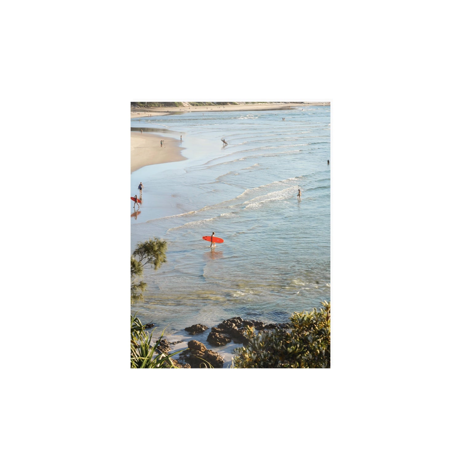 Seclusion Byron Bay Surf coastal wall art 12 x 16 in unframed fine art print