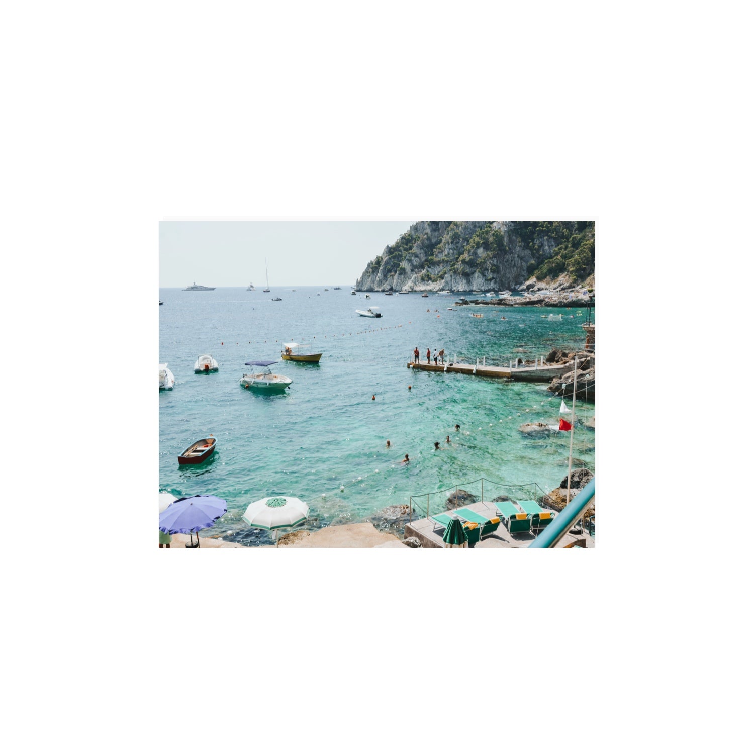 Delizia Pomeridiana Capri coastal wall art 12 x 16 in unframed fine art print