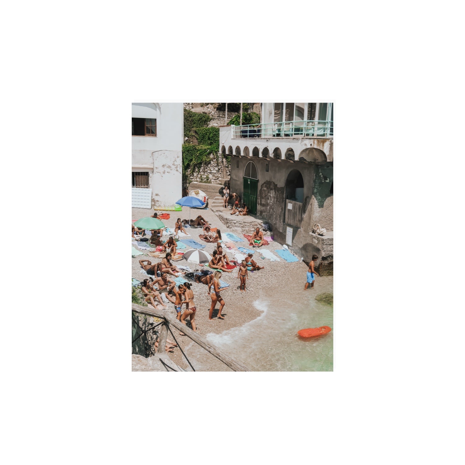 The Sunbathers Oasis fine art print, Capri, Italy, 12 x 16 in, Unframed, Fine Art Print