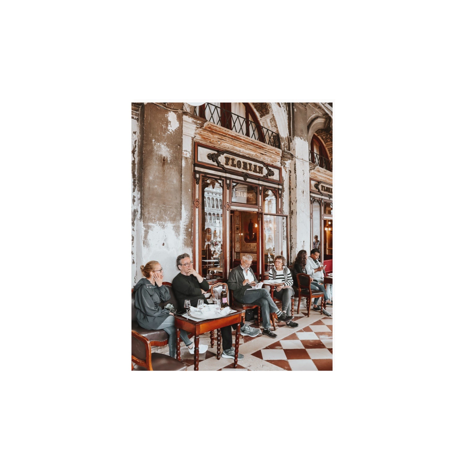 Tea Room Venice Italian wall art 12 x 16 in unframed fine art print