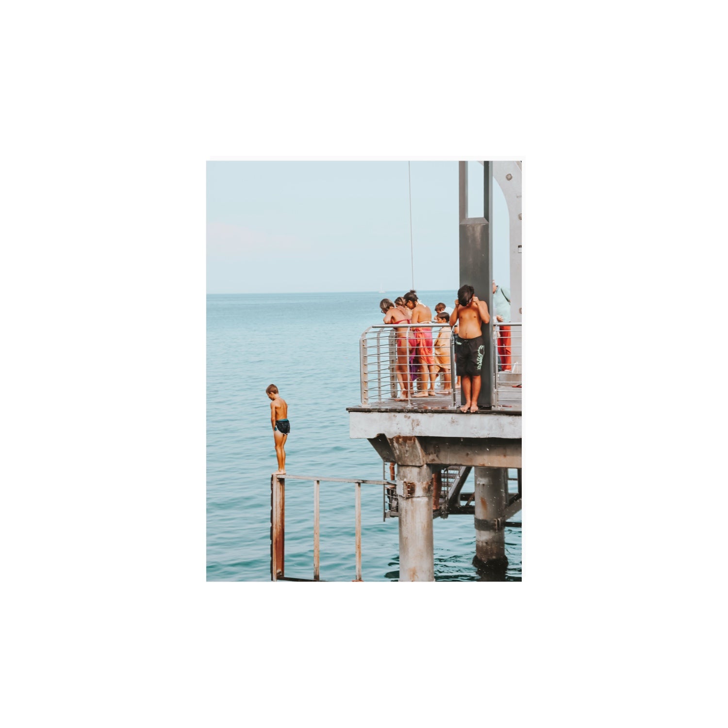 Golden Boy Alassio coastal decor wall art 12 x 16 in unframed fine art print