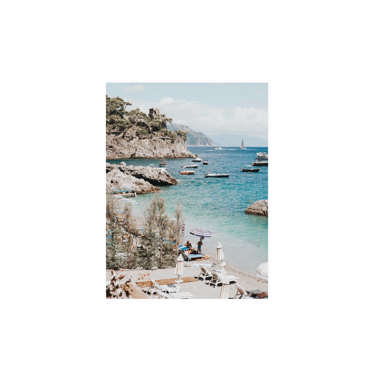 Sizzling Summer Days Amalfi coastal wall art 12 x 16 in unframed fine art print